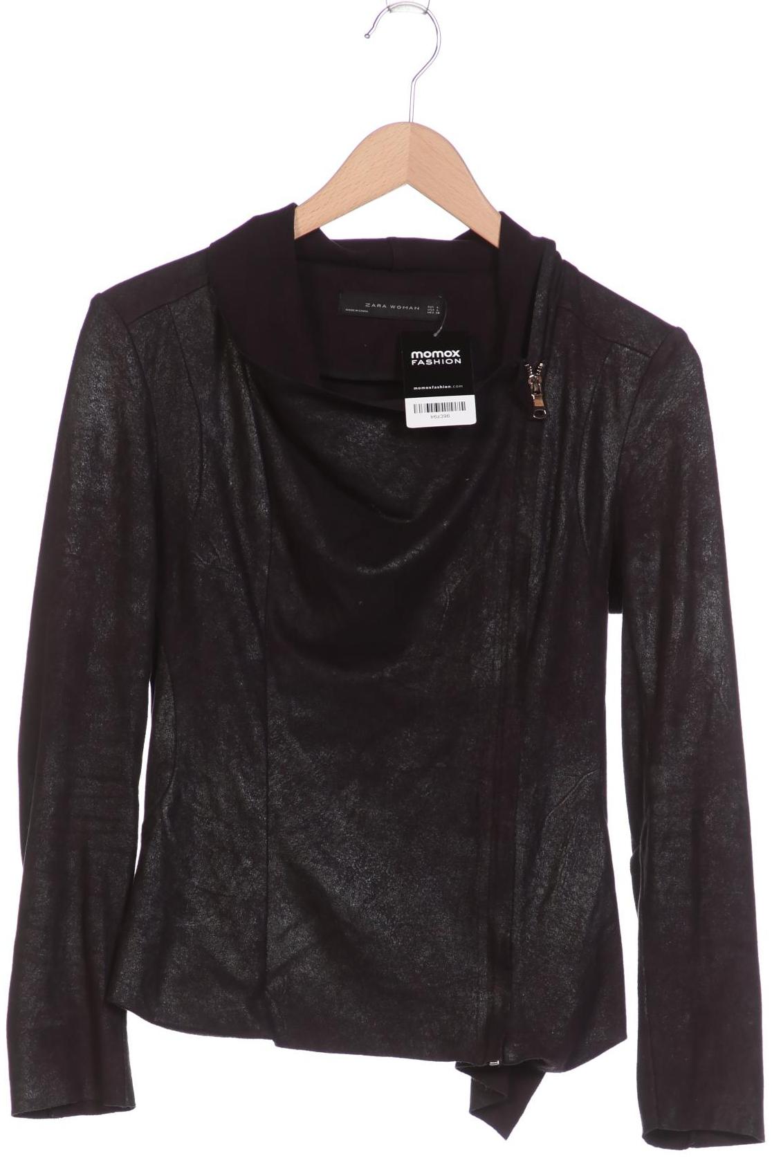 

ZARA Damen Jacke, schwarz