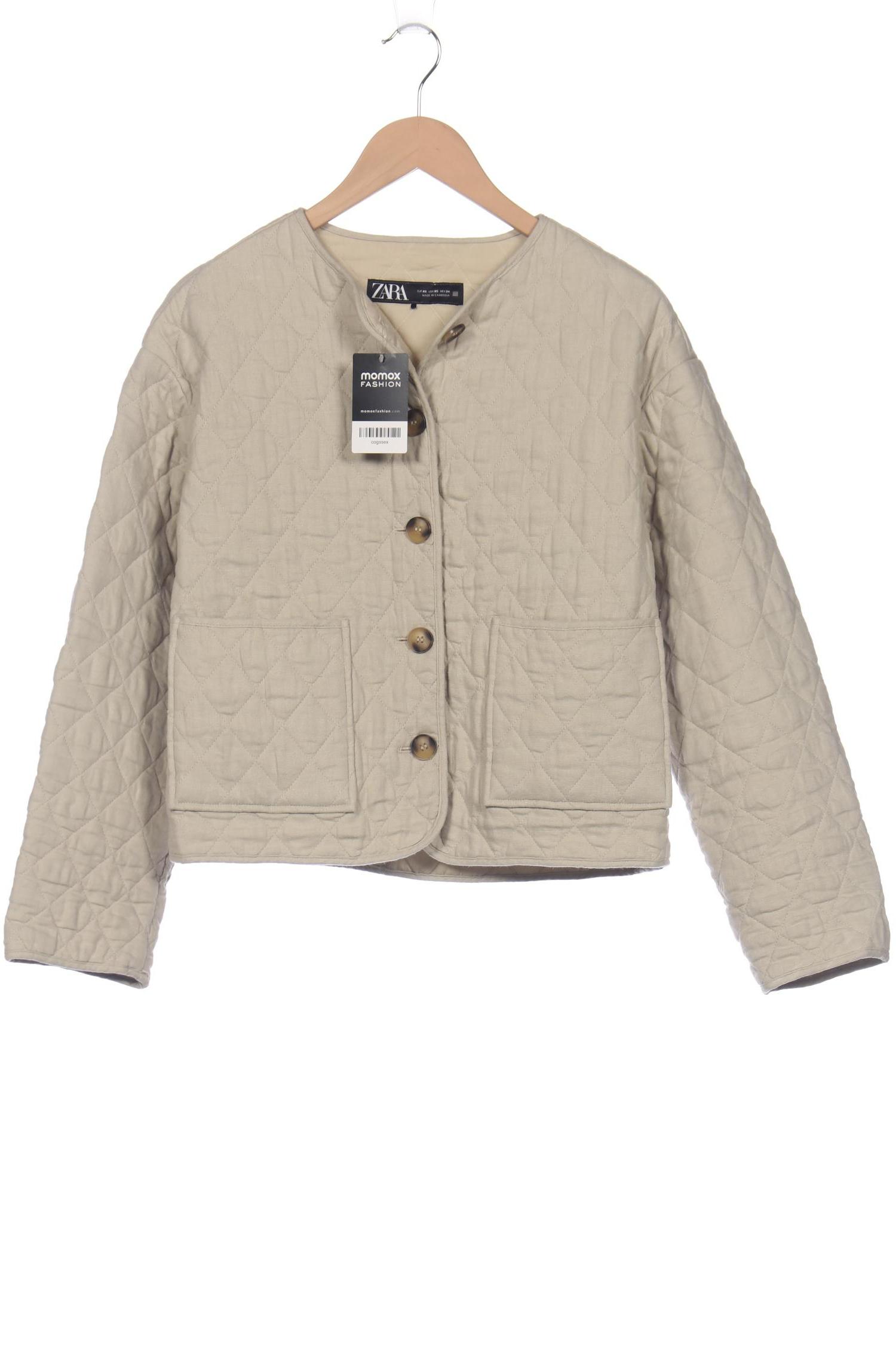

Zara Damen Jacke, beige, Gr. 34