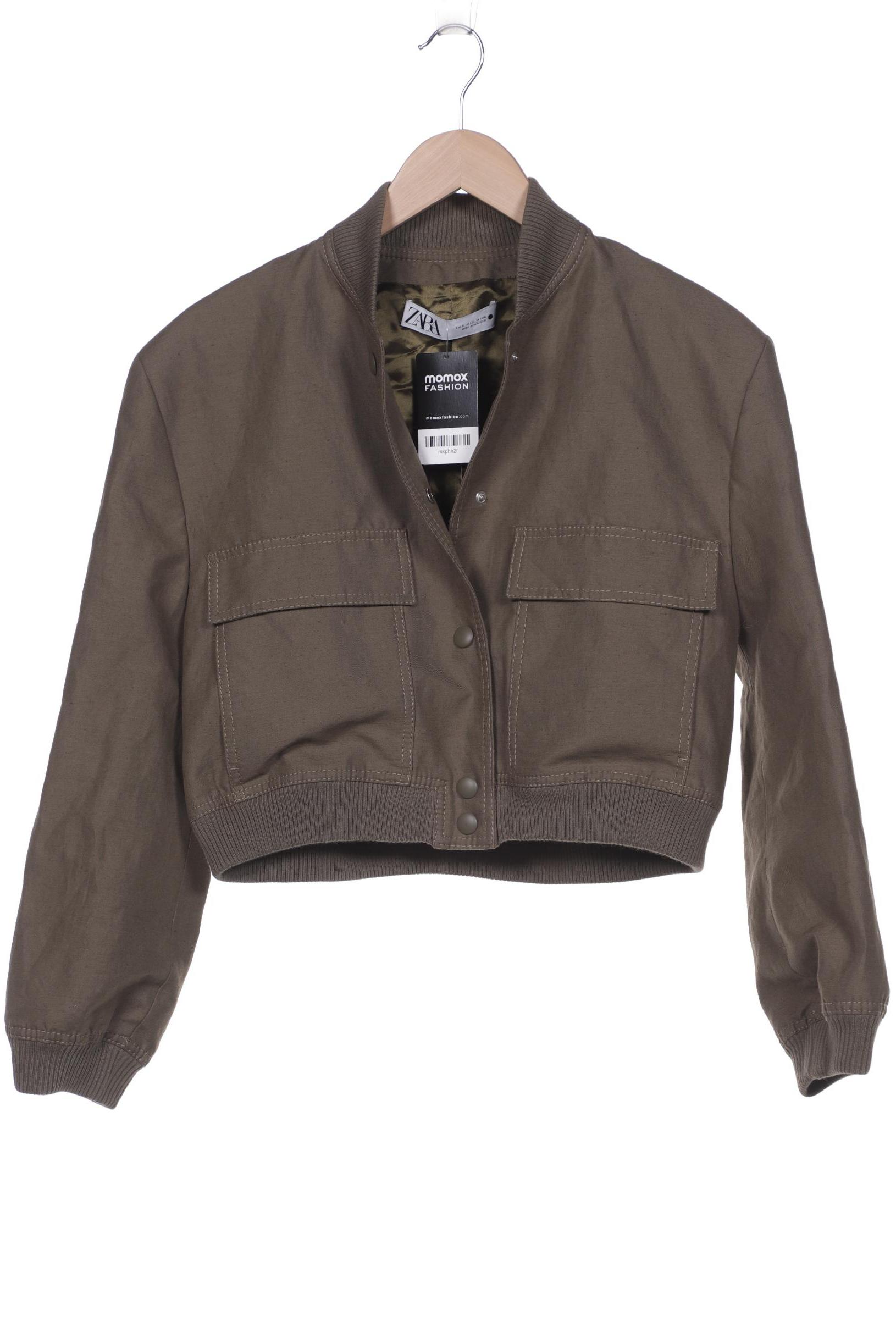 

ZARA Damen Jacke, grün