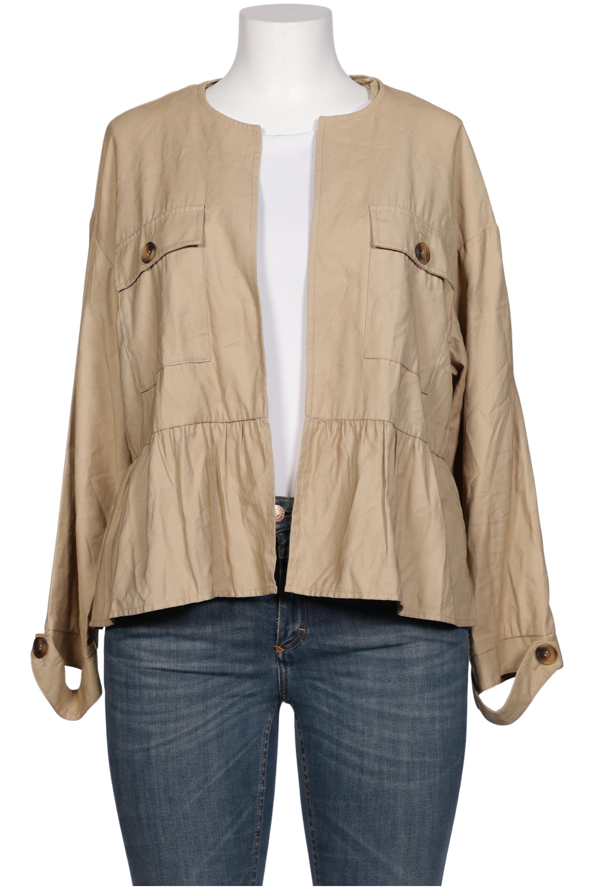 

Zara Damen Jacke, beige, Gr. 44