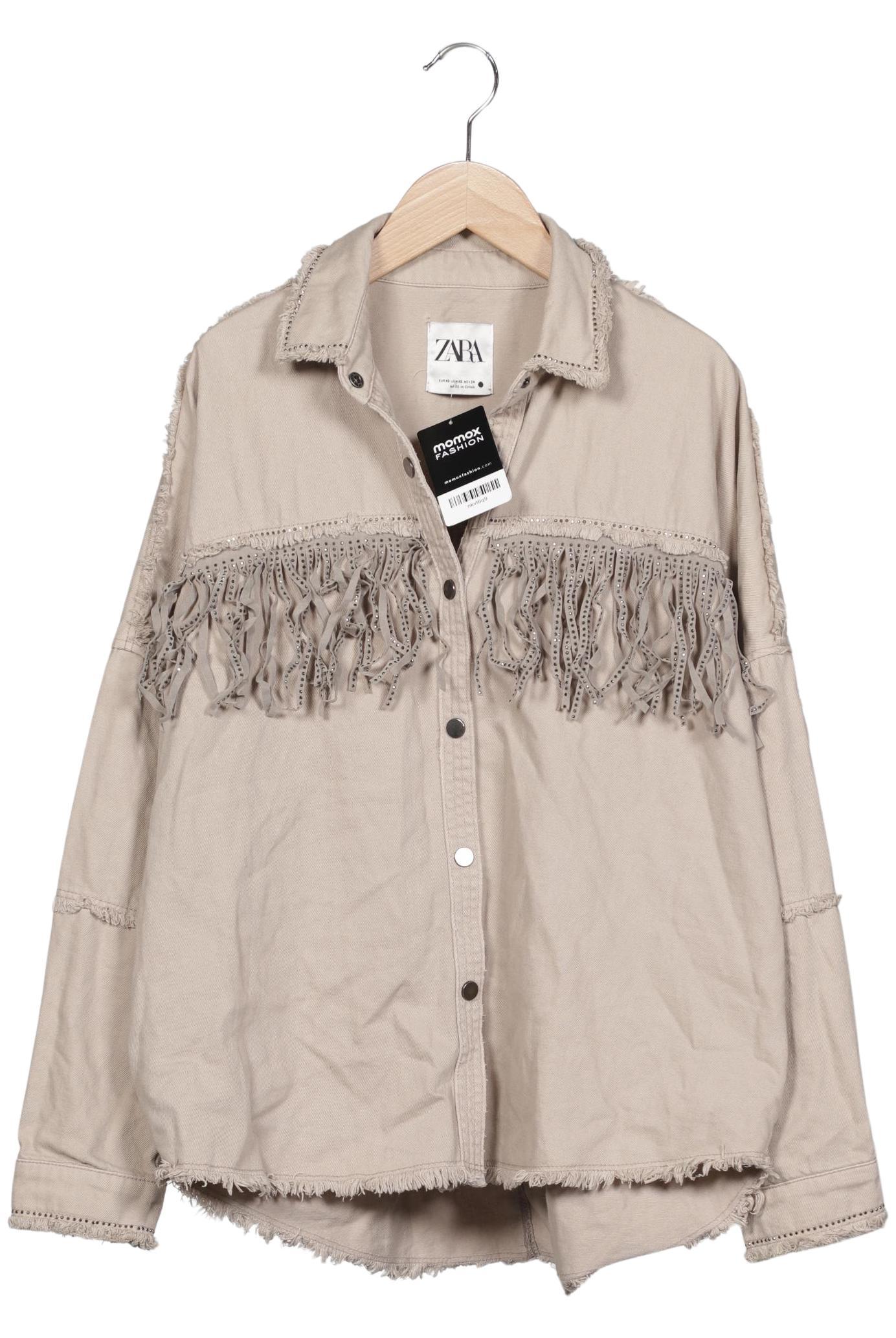 

Zara Damen Jacke, beige, Gr. 34
