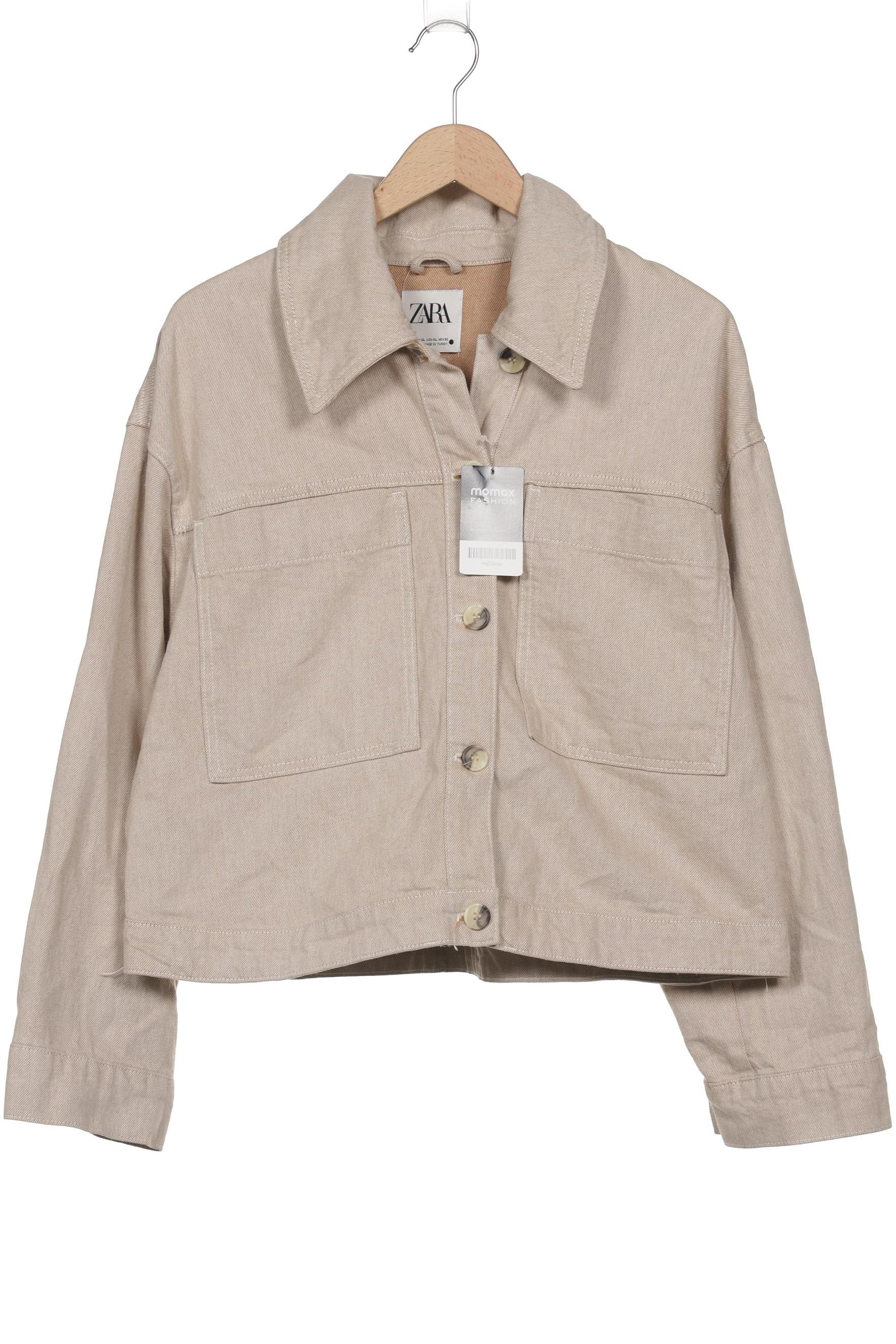 

Zara Damen Jacke, beige, Gr. 44