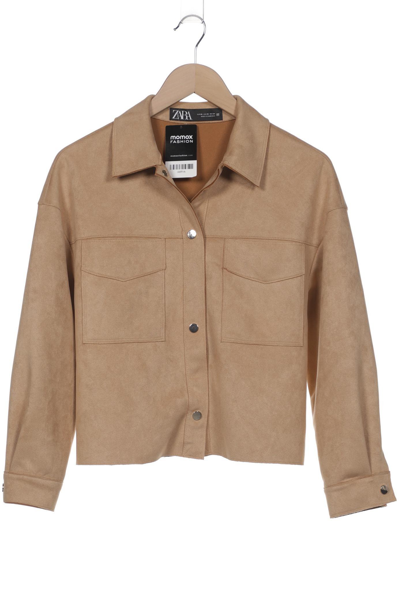 

Zara Damen Jacke, beige, Gr. 34