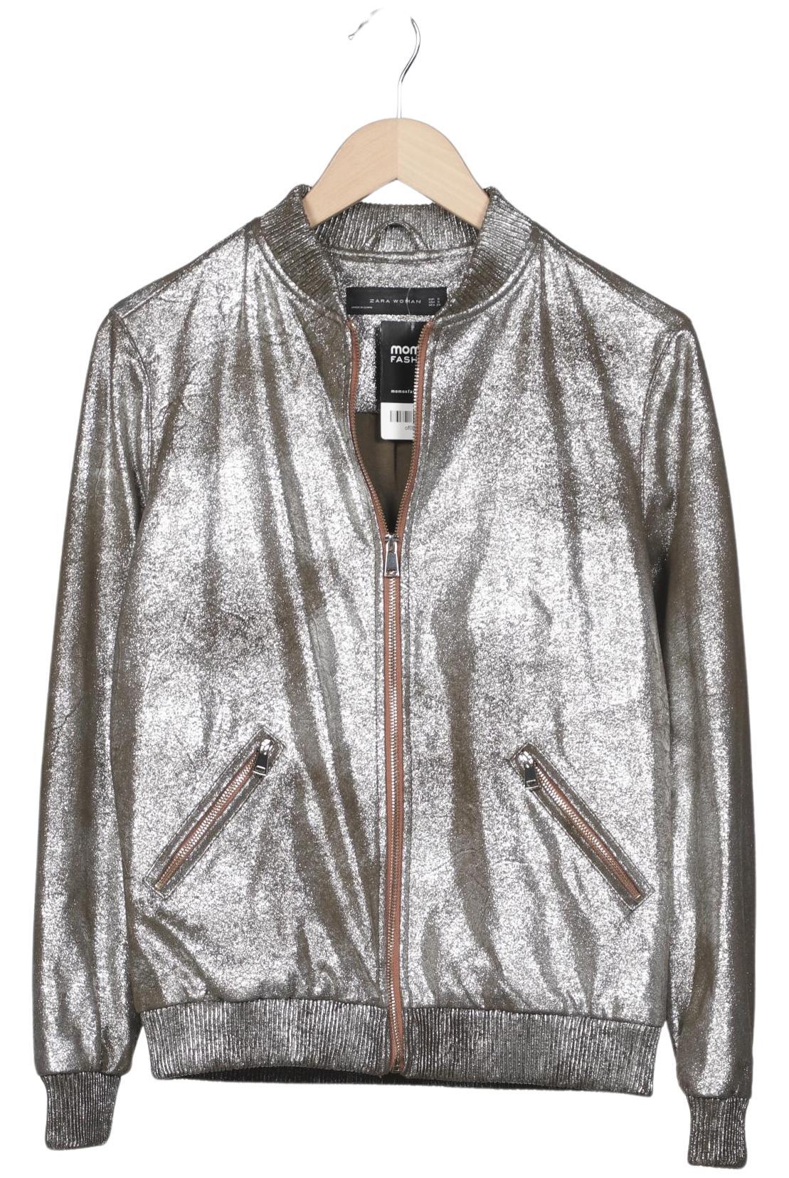 

Zara Damen Jacke, silber, Gr. 36