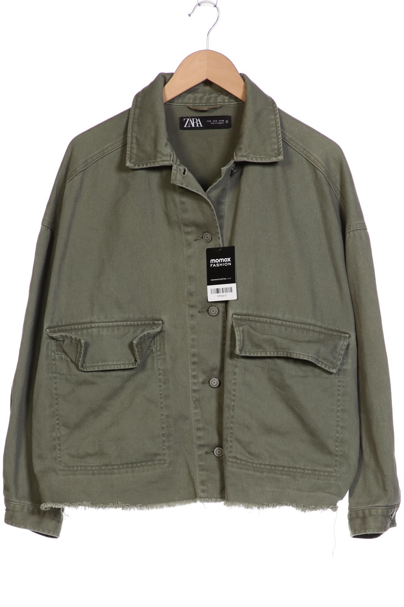 

ZARA Damen Jacke, grün