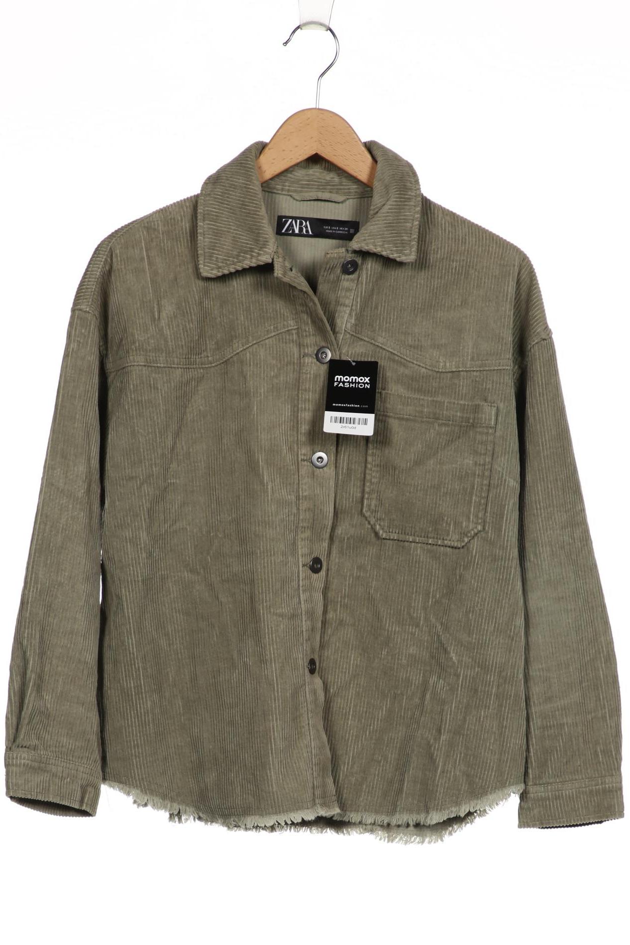 

ZARA Damen Jacke, grün
