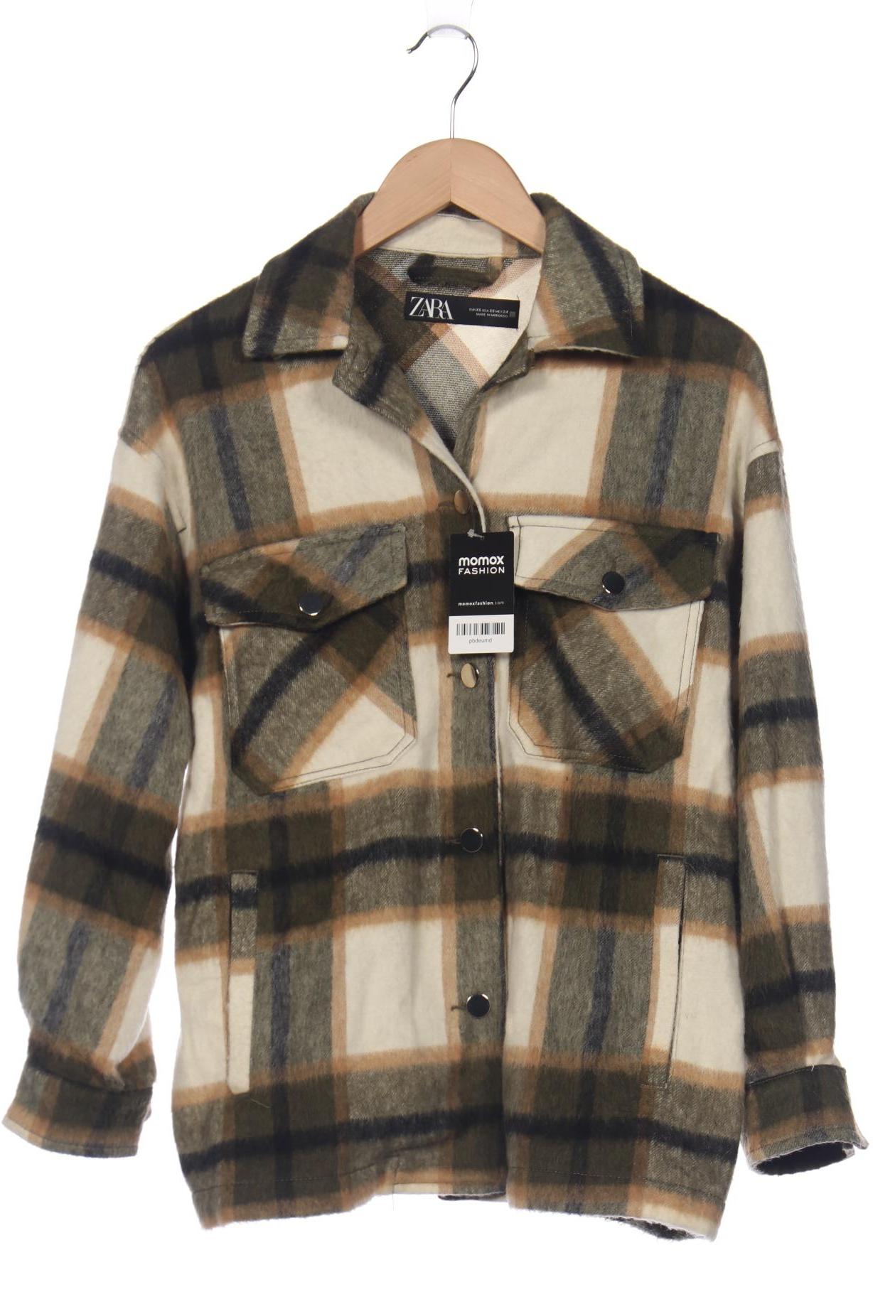 

ZARA Damen Jacke, grün