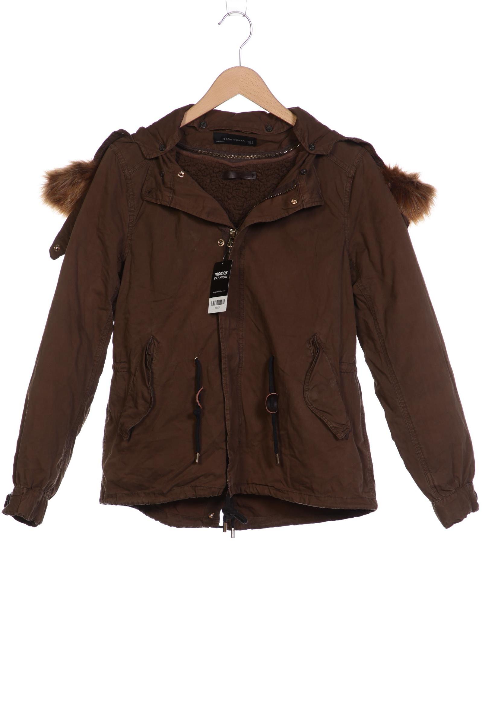 

ZARA Damen Jacke, braun