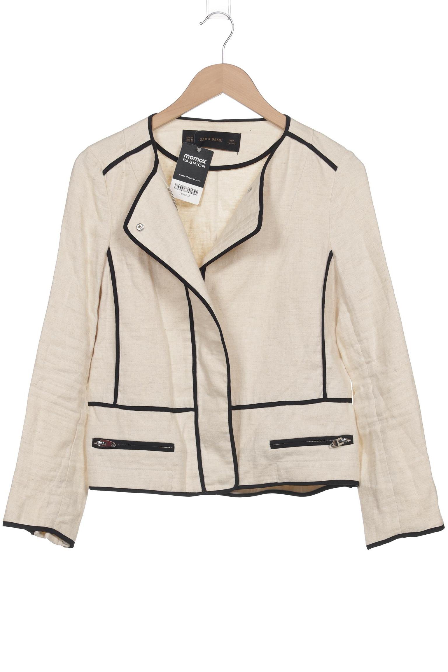 

Zara Damen Jacke, beige, Gr. 38