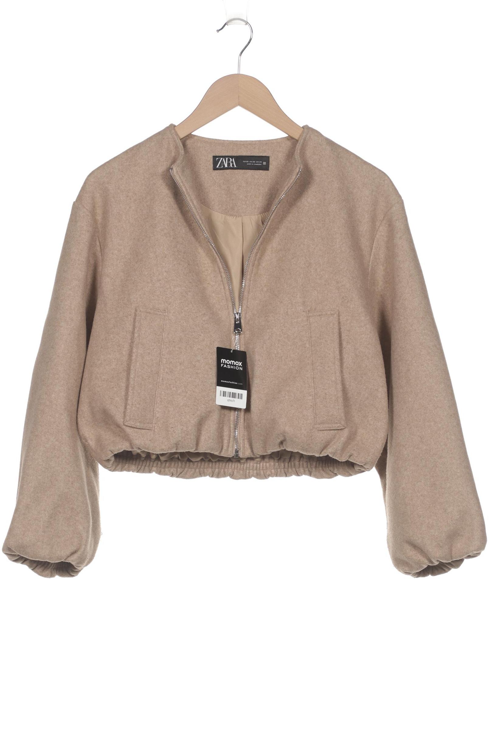 

Zara Damen Jacke, beige, Gr. 34