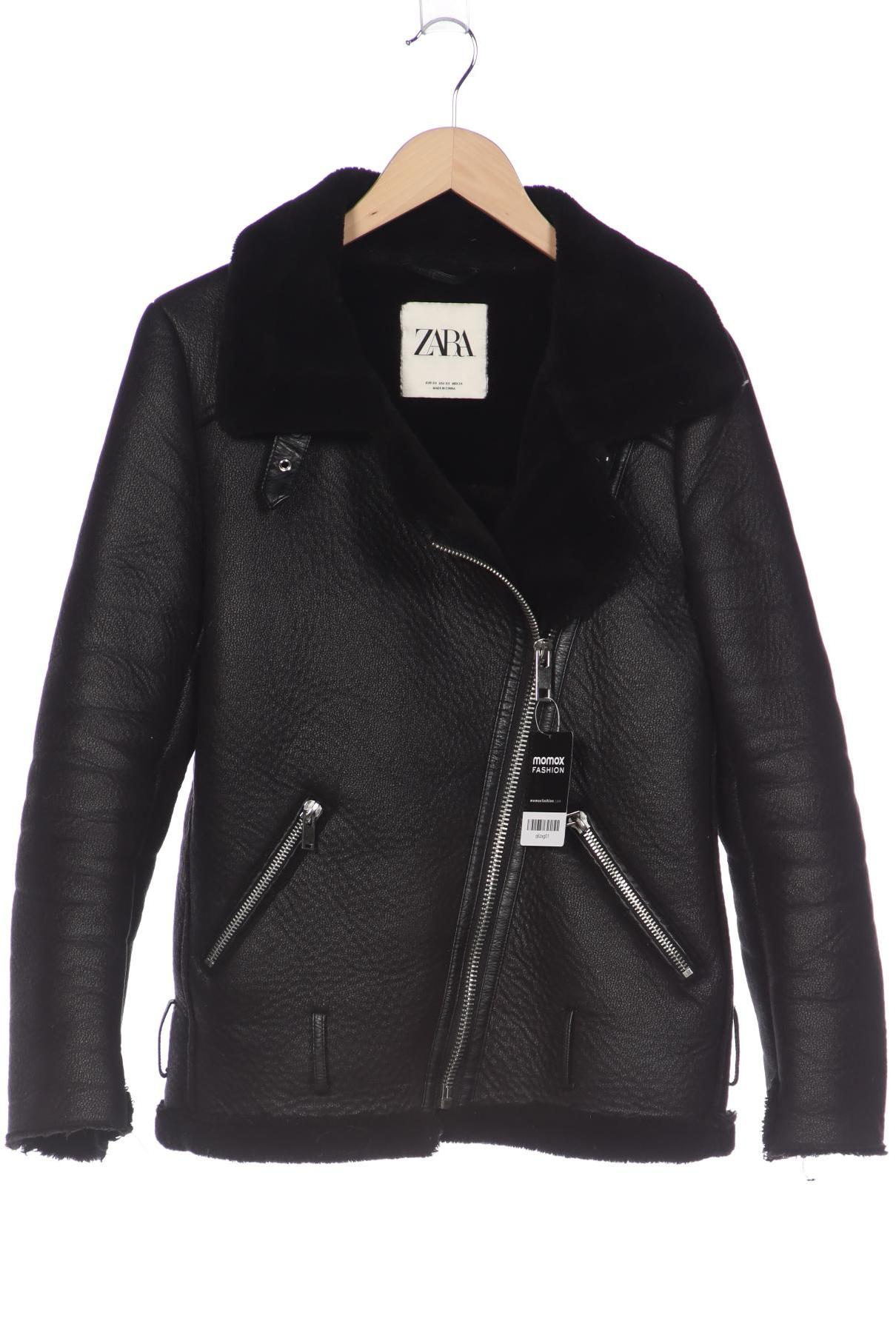 

ZARA Damen Jacke, schwarz