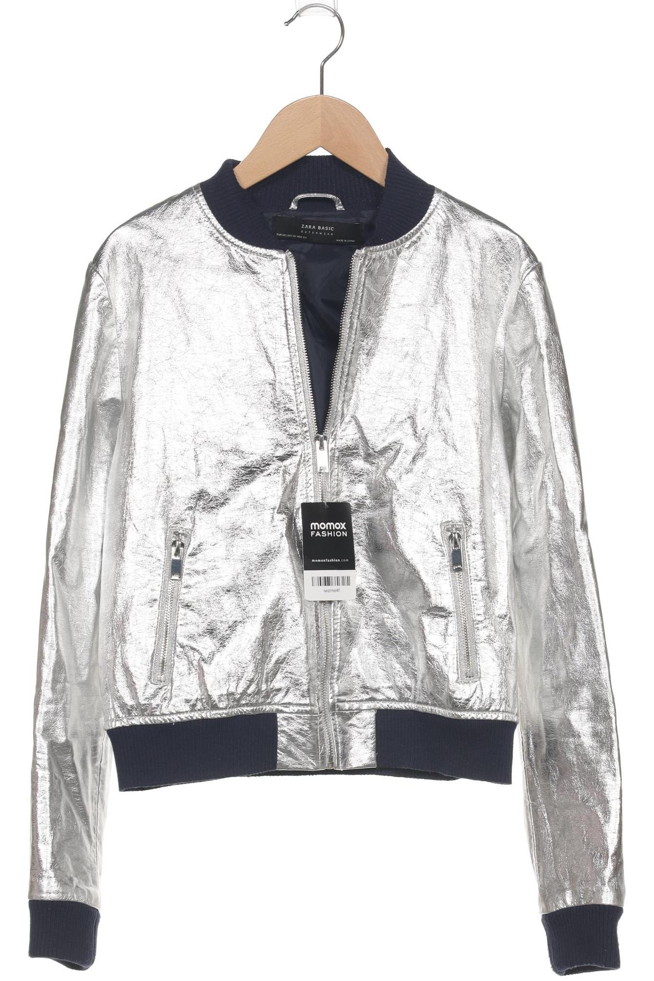 

Zara Damen Jacke, silber, Gr. 34