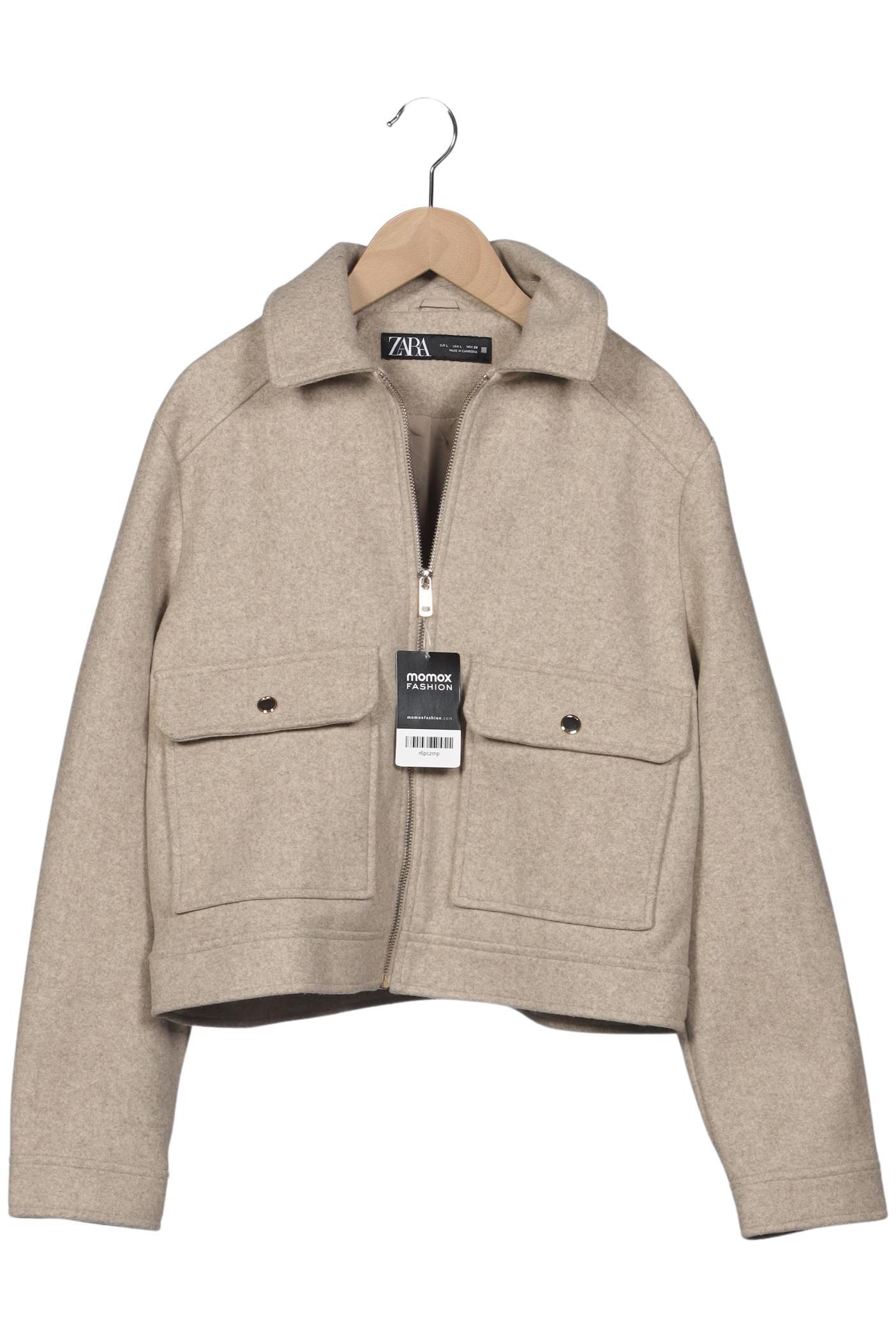 

Zara Damen Jacke, beige, Gr. 42