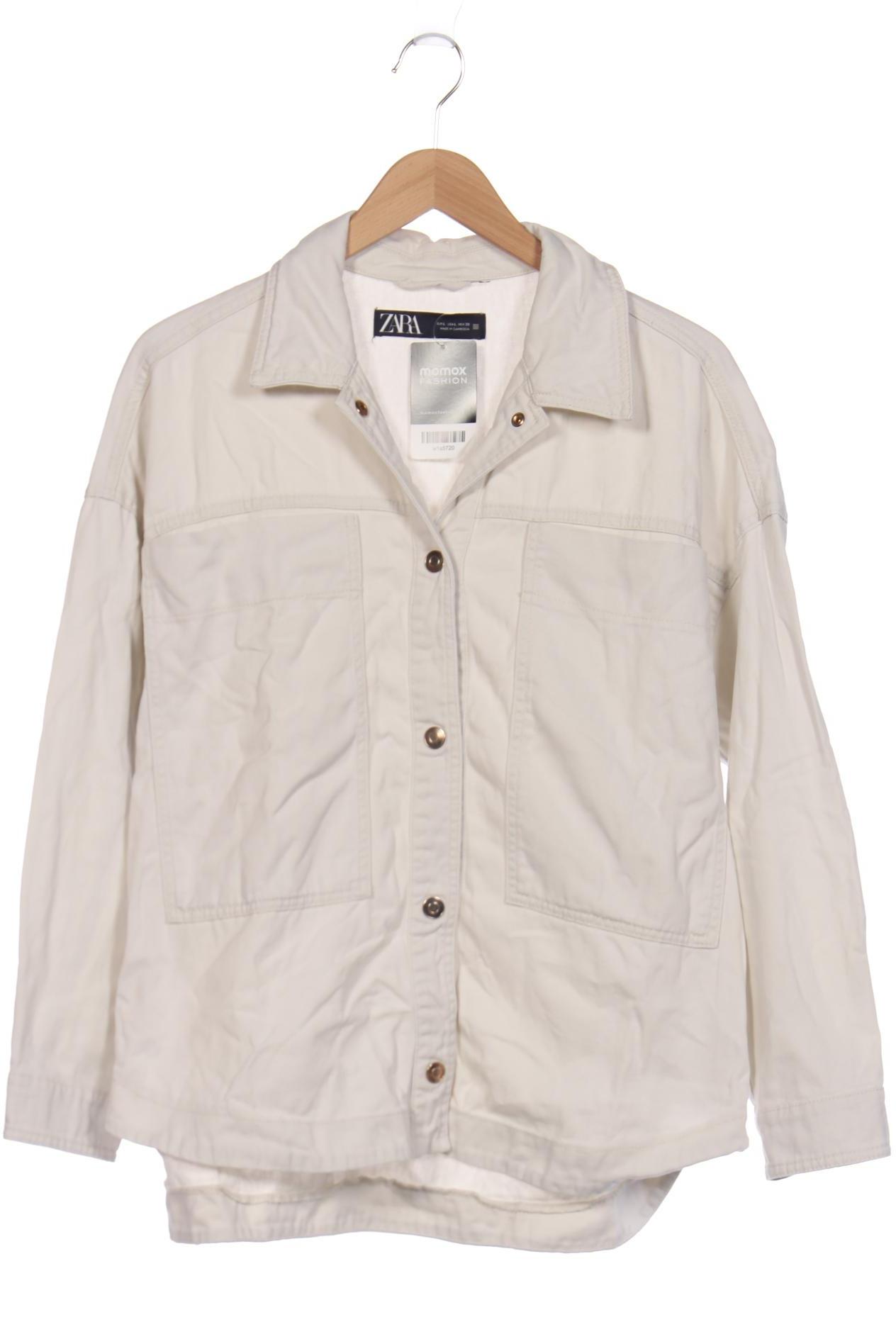 

ZARA Damen Jacke, cremeweiß