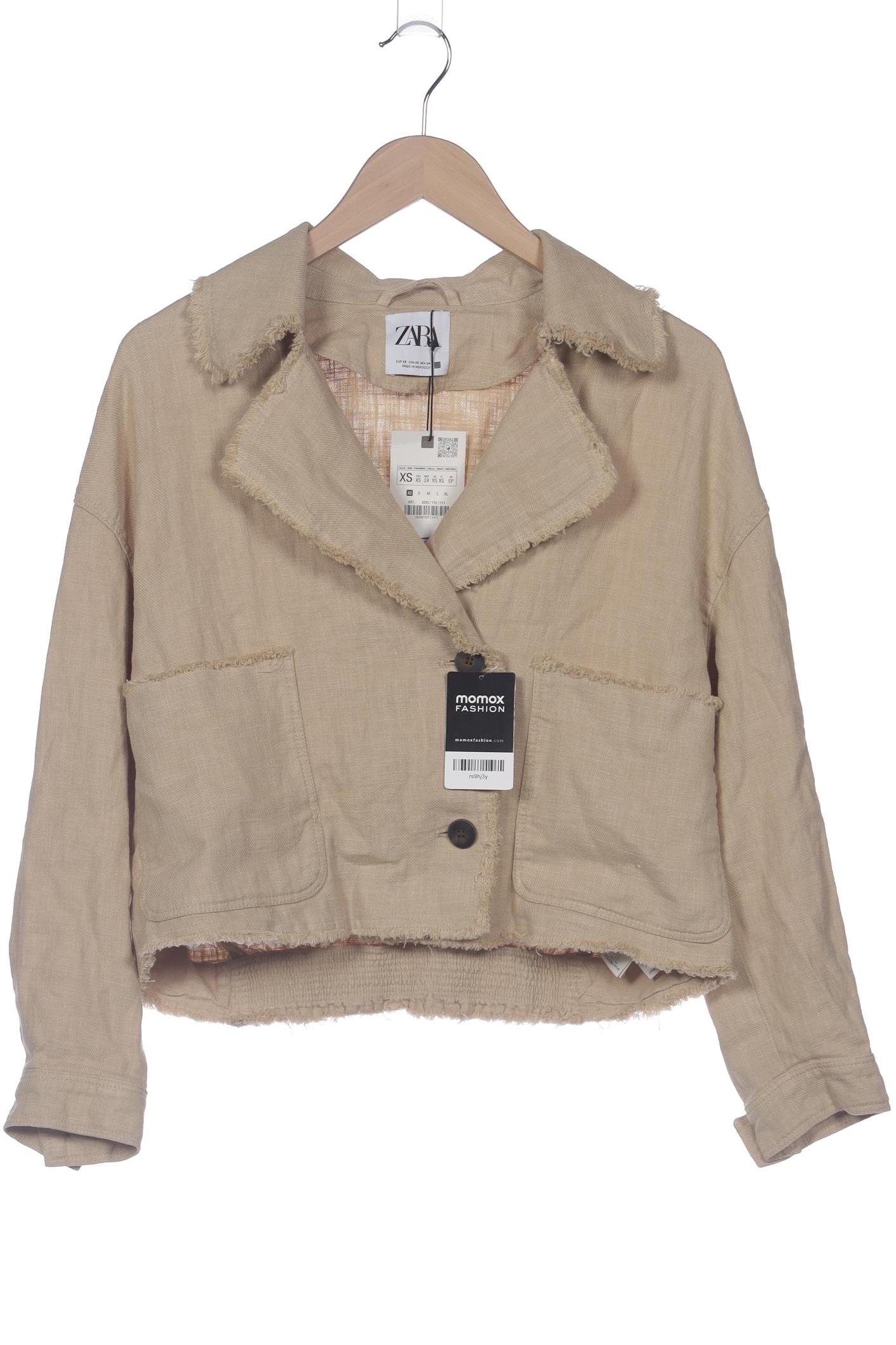 

Zara Damen Jacke, beige, Gr. 34