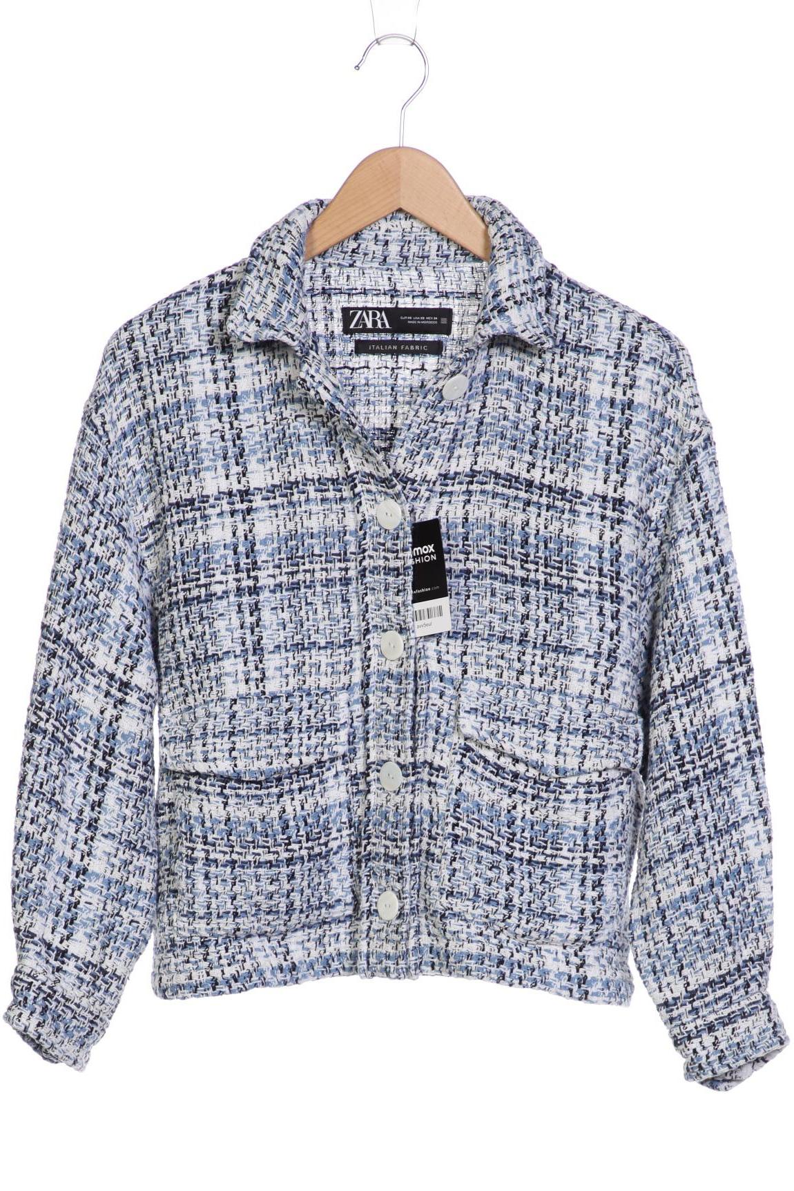 

ZARA Damen Jacke, blau