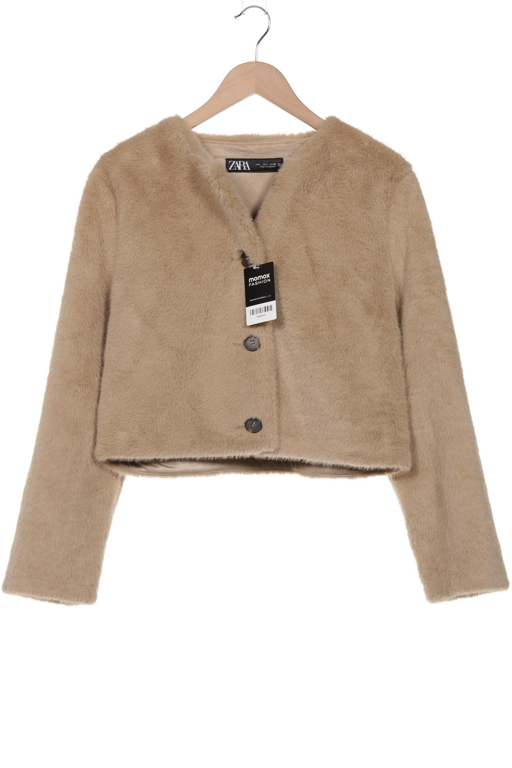 

Zara Damen Jacke, beige, Gr. 42