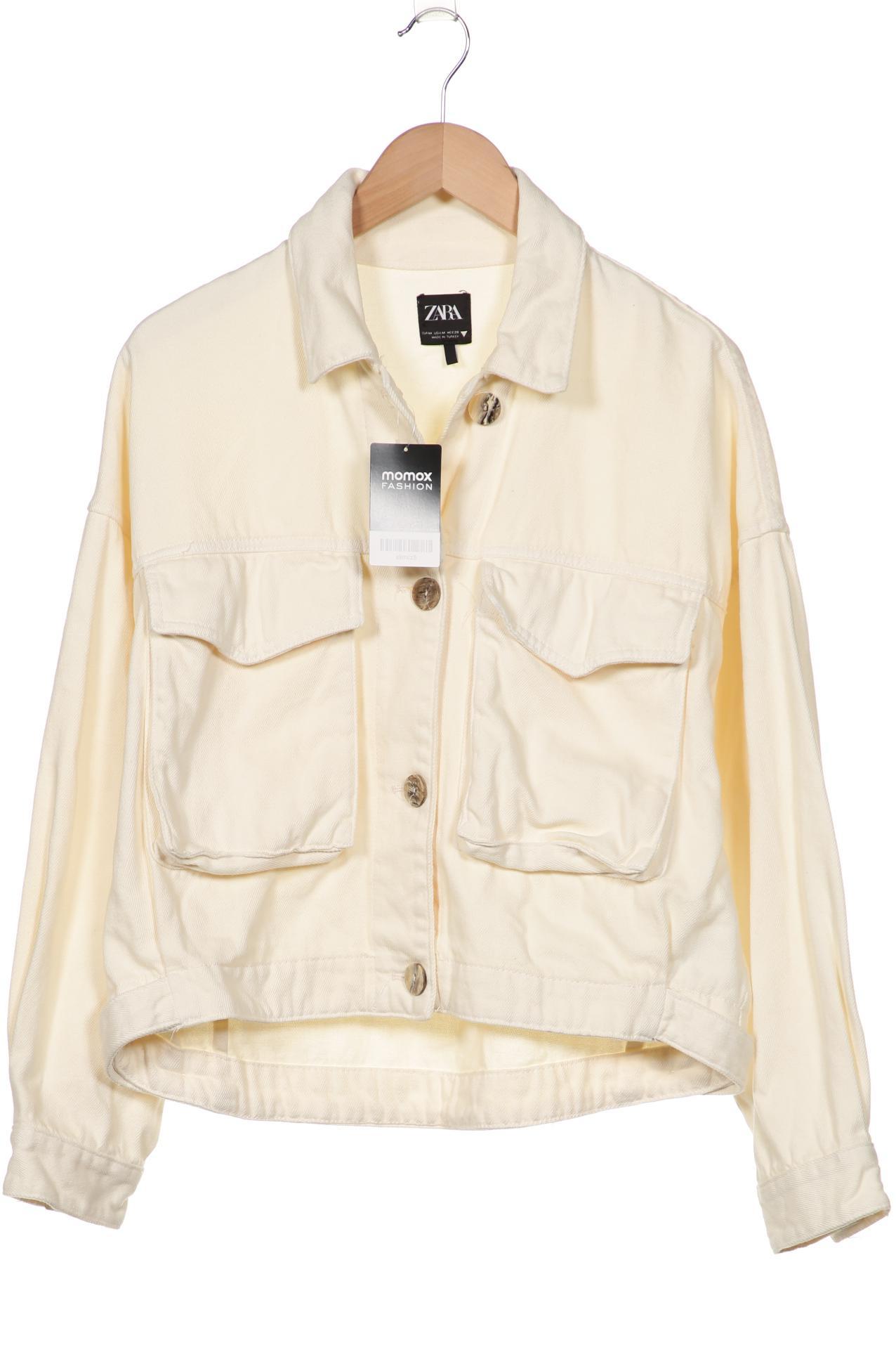 

ZARA Damen Jacke, cremeweiß