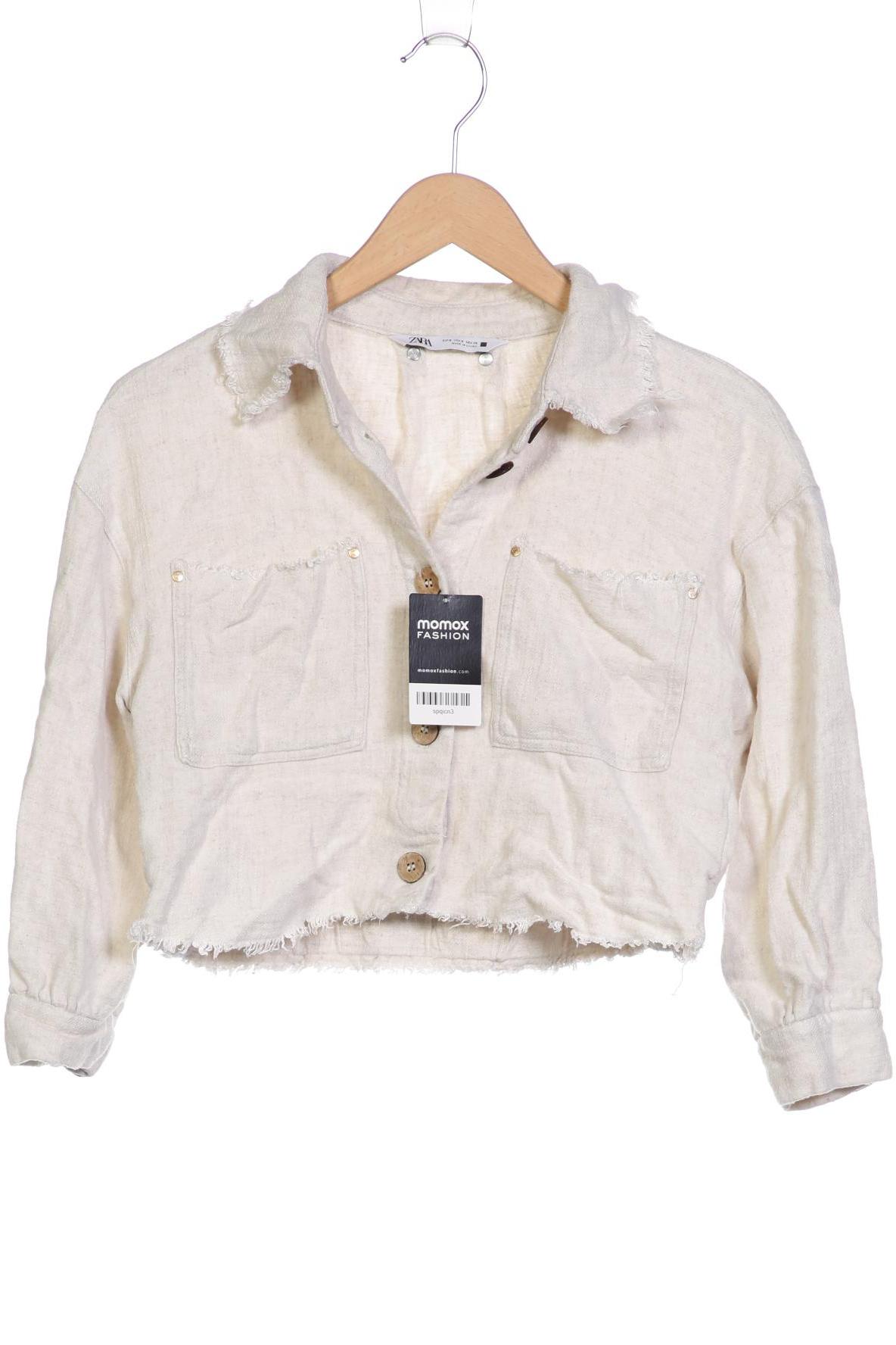 

ZARA Damen Jacke, cremeweiß