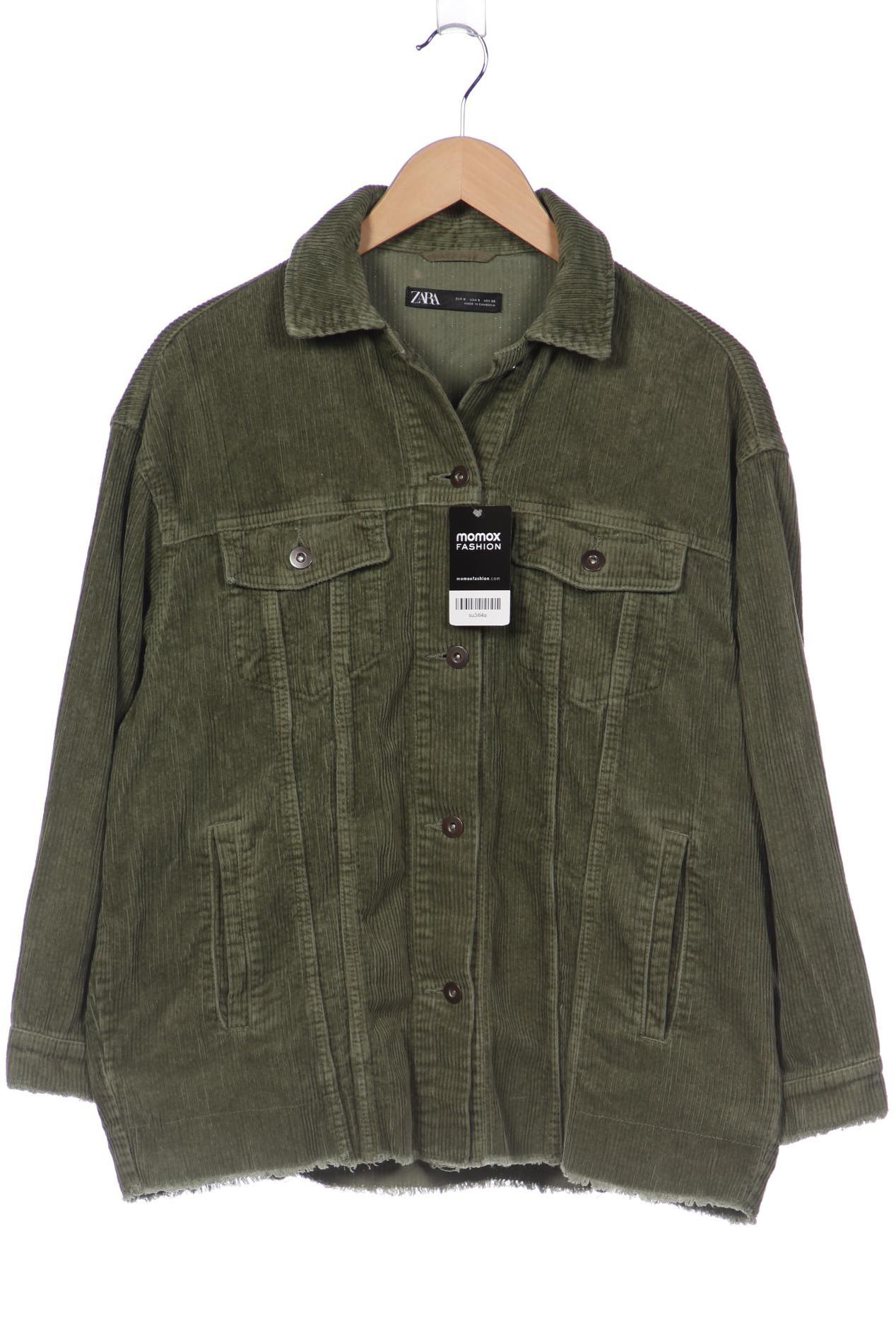 

ZARA Damen Jacke, grün