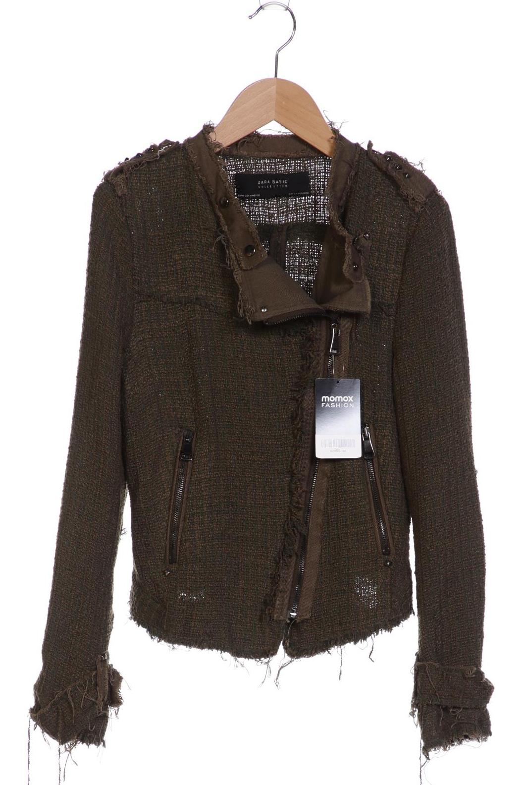 

ZARA Damen Jacke, grün