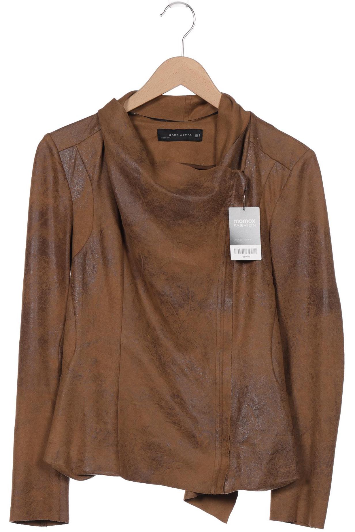 

ZARA Damen Jacke, braun