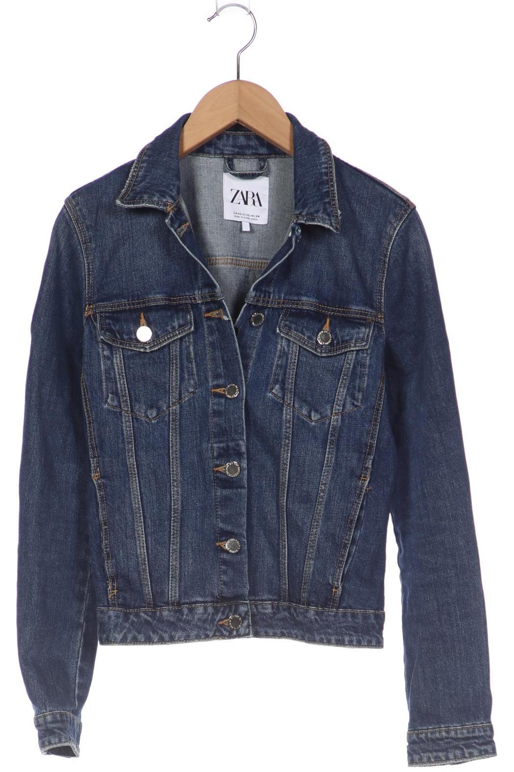 

ZARA Damen Jacke, marineblau