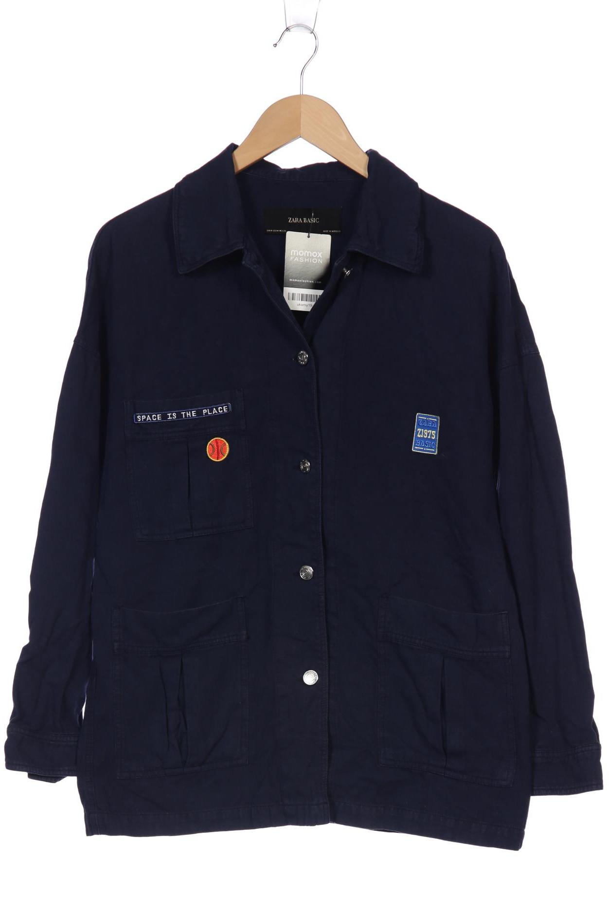 

ZARA Damen Jacke, marineblau