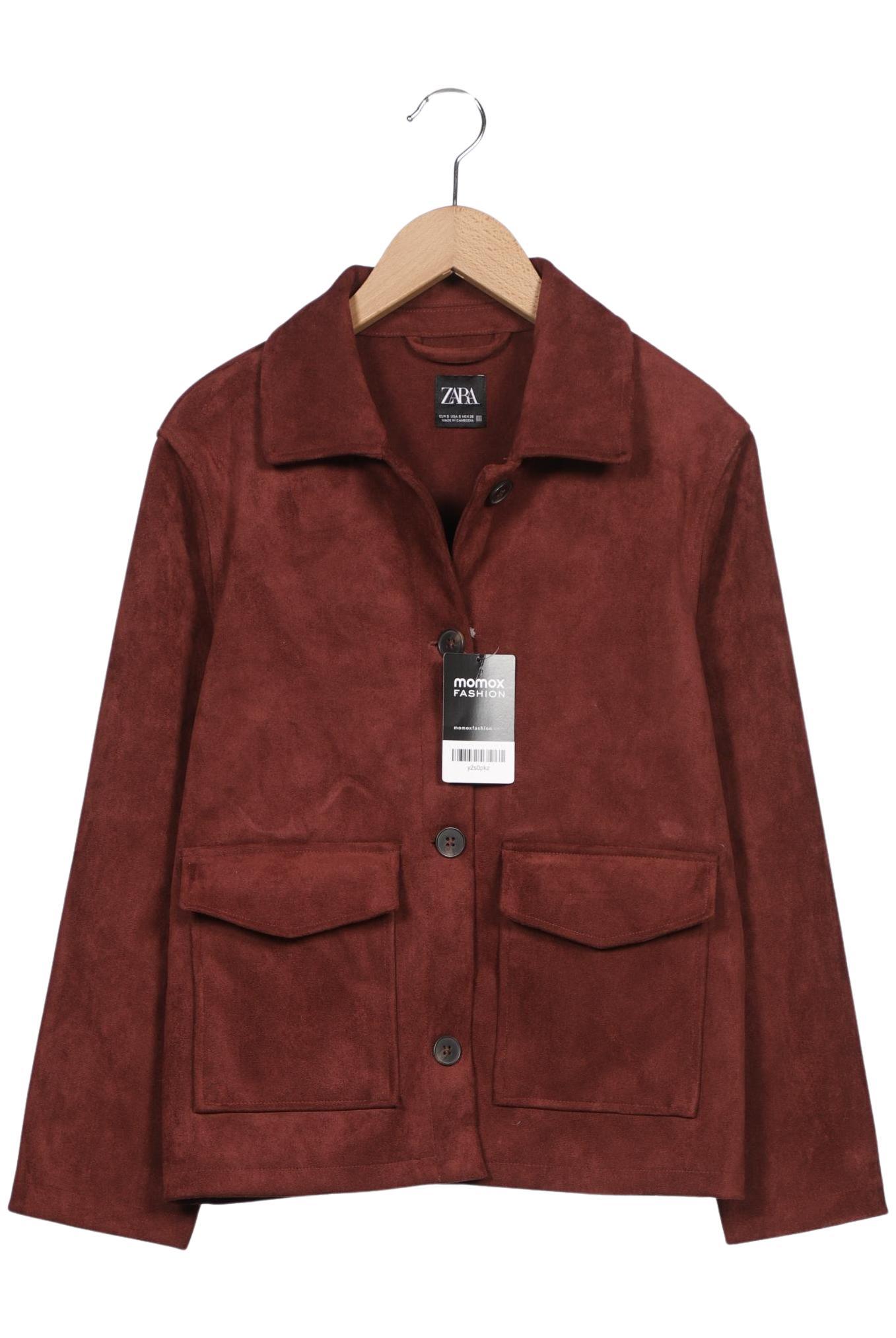 

Zara Damen Jacke, bordeaux, Gr. 36