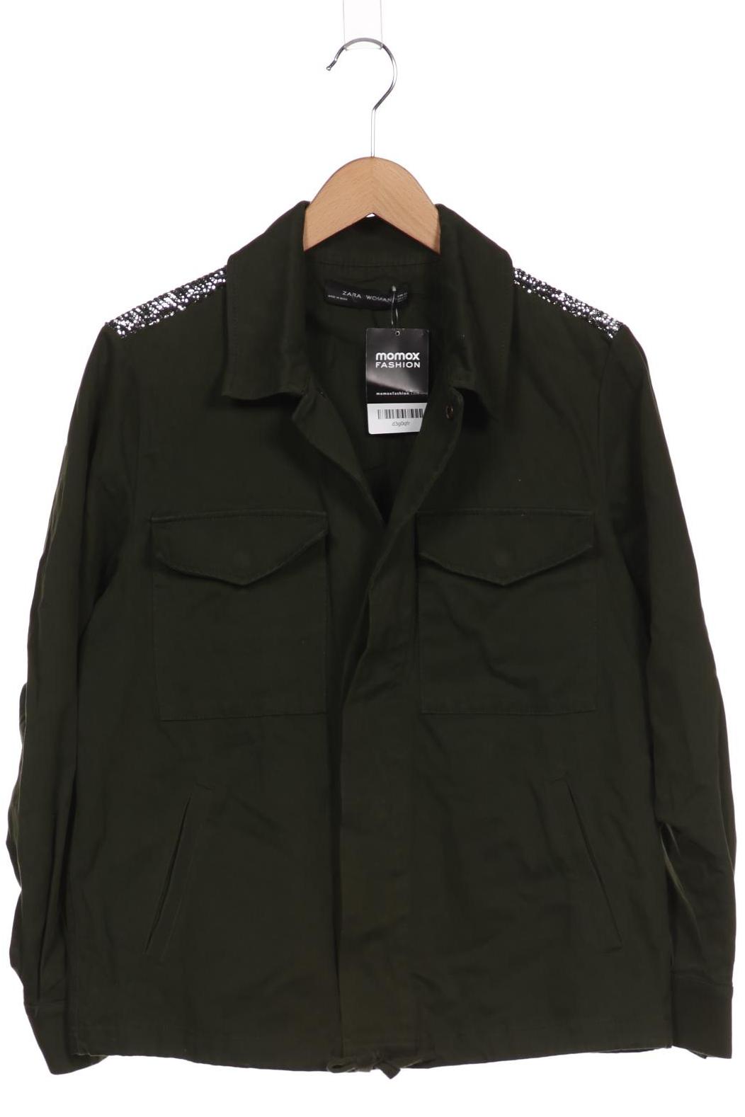 

ZARA Damen Jacke, grün