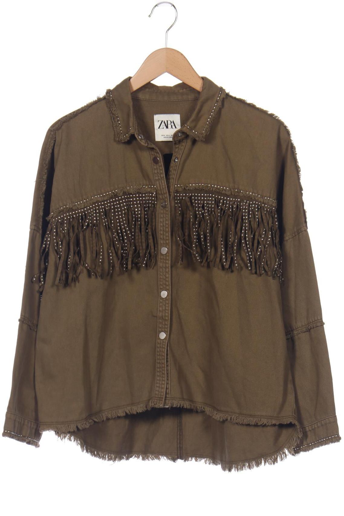 

ZARA Damen Jacke, grün