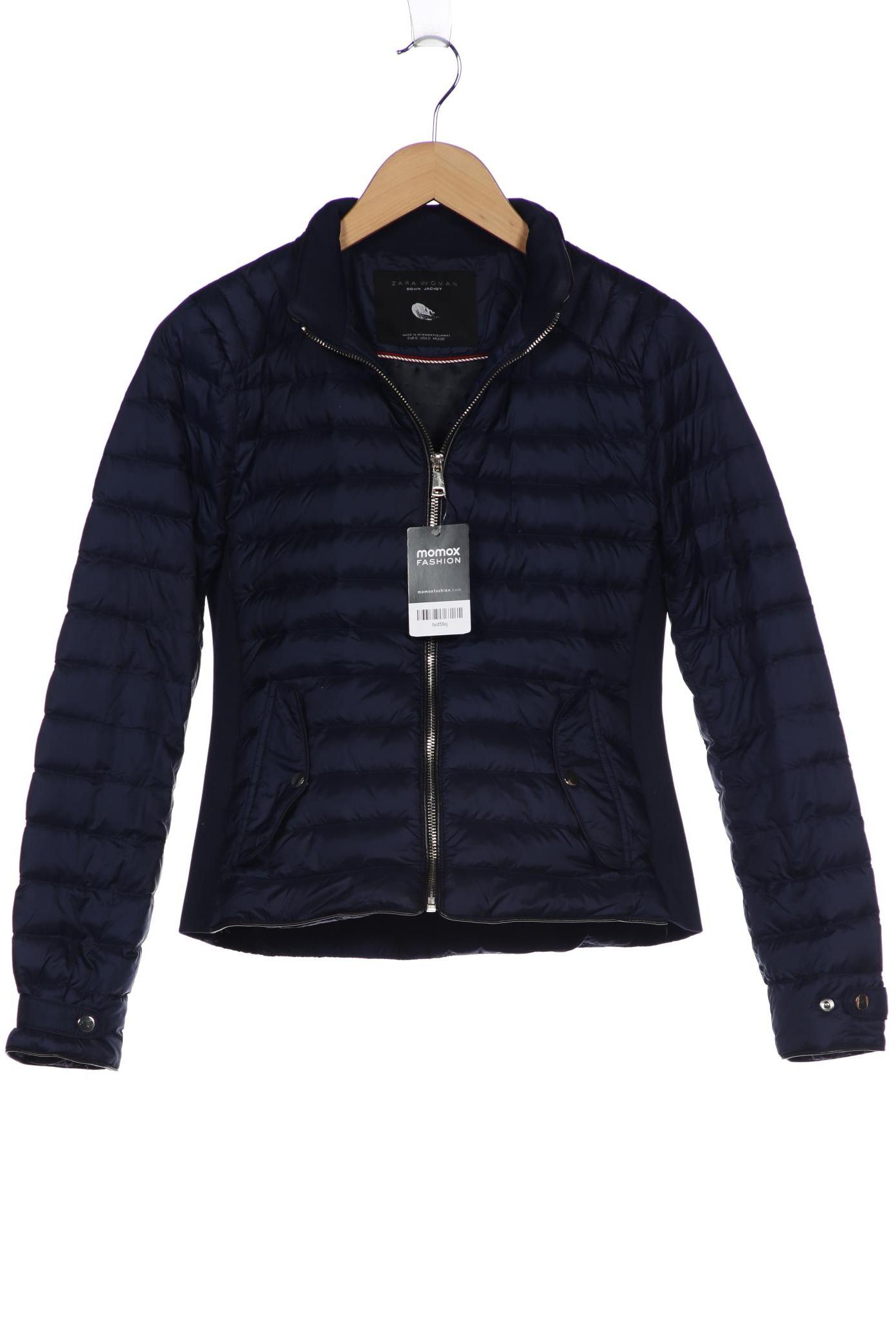 

ZARA Damen Jacke, marineblau