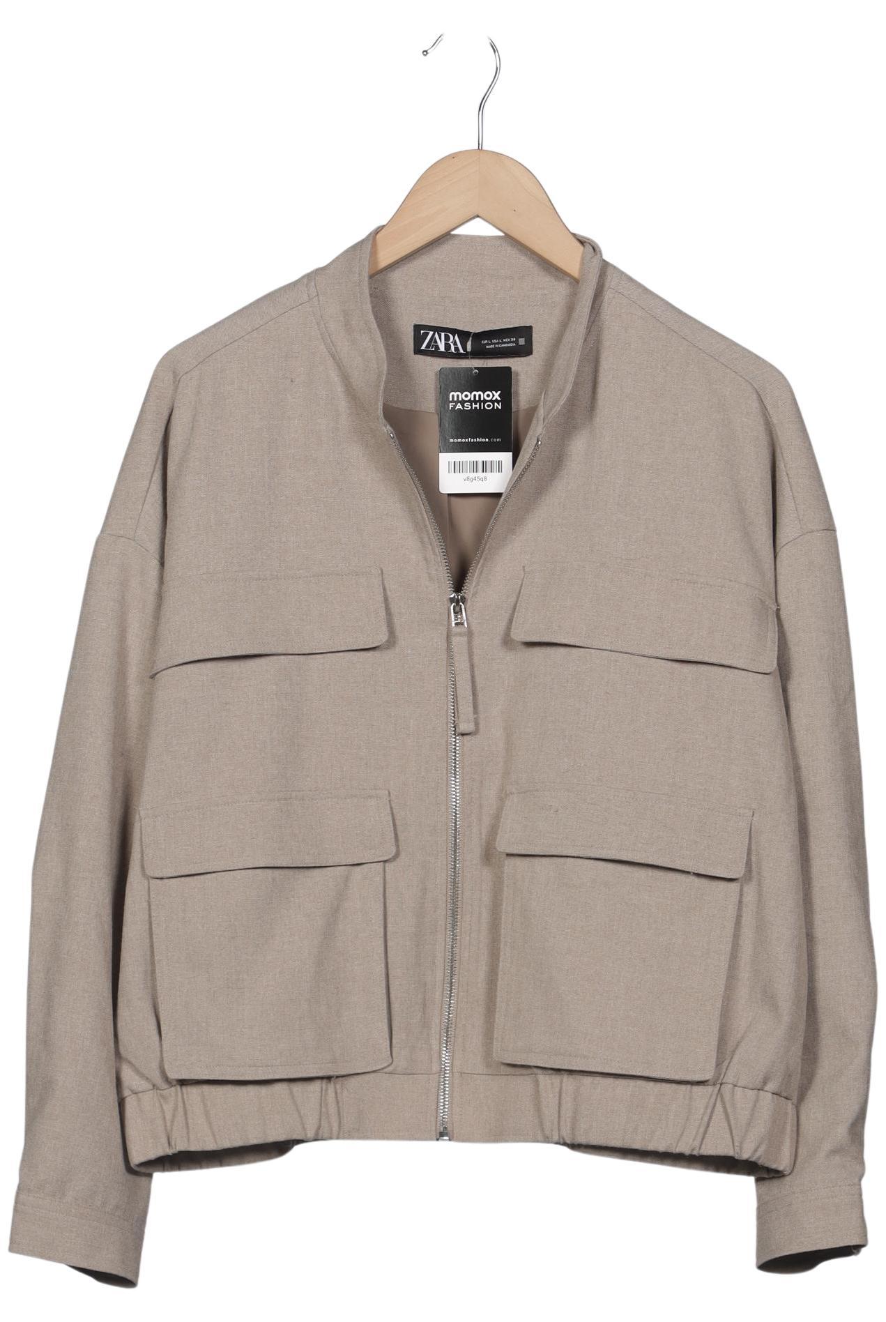 

Zara Damen Jacke, beige, Gr. 42