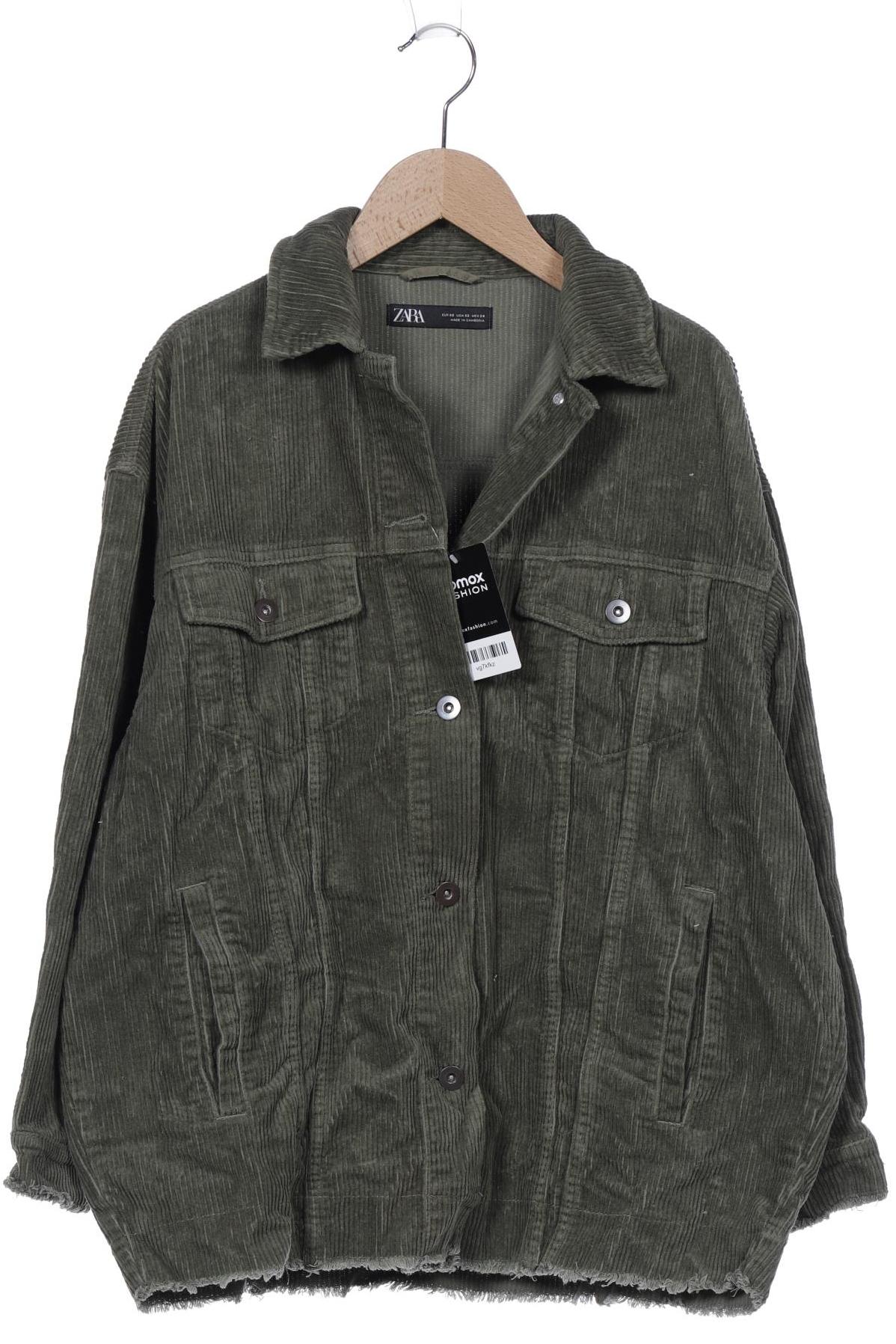 

ZARA Damen Jacke, grün