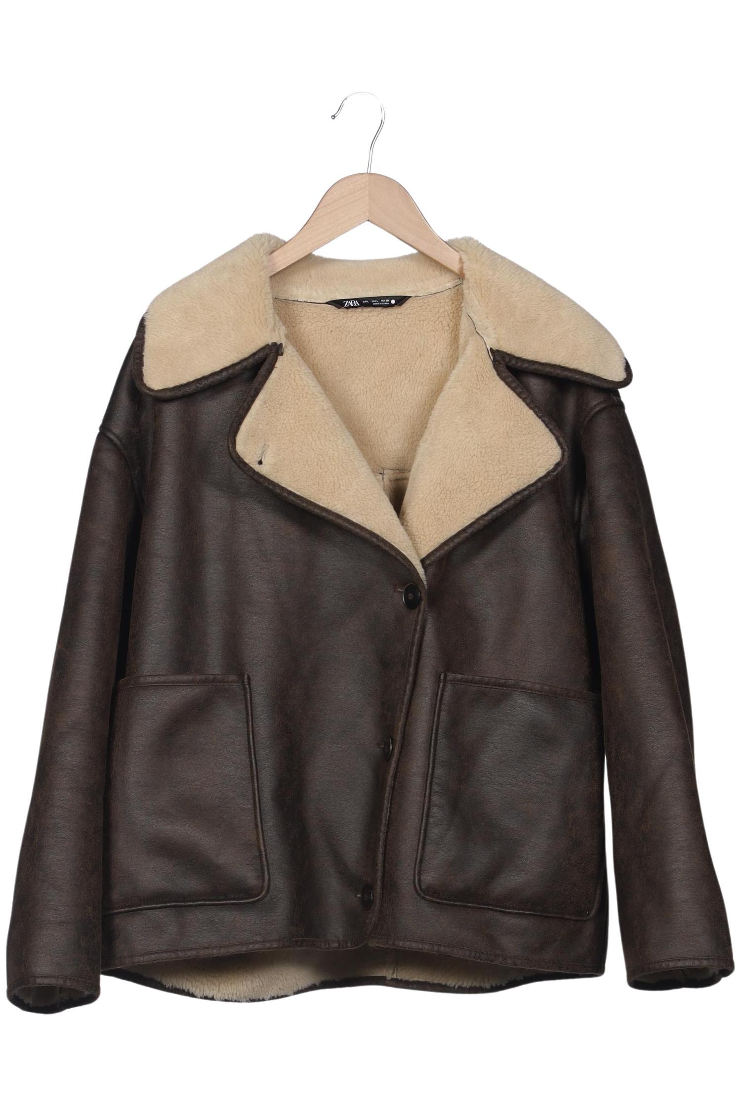 

Zara Damen Jacke, braun, Gr. 42
