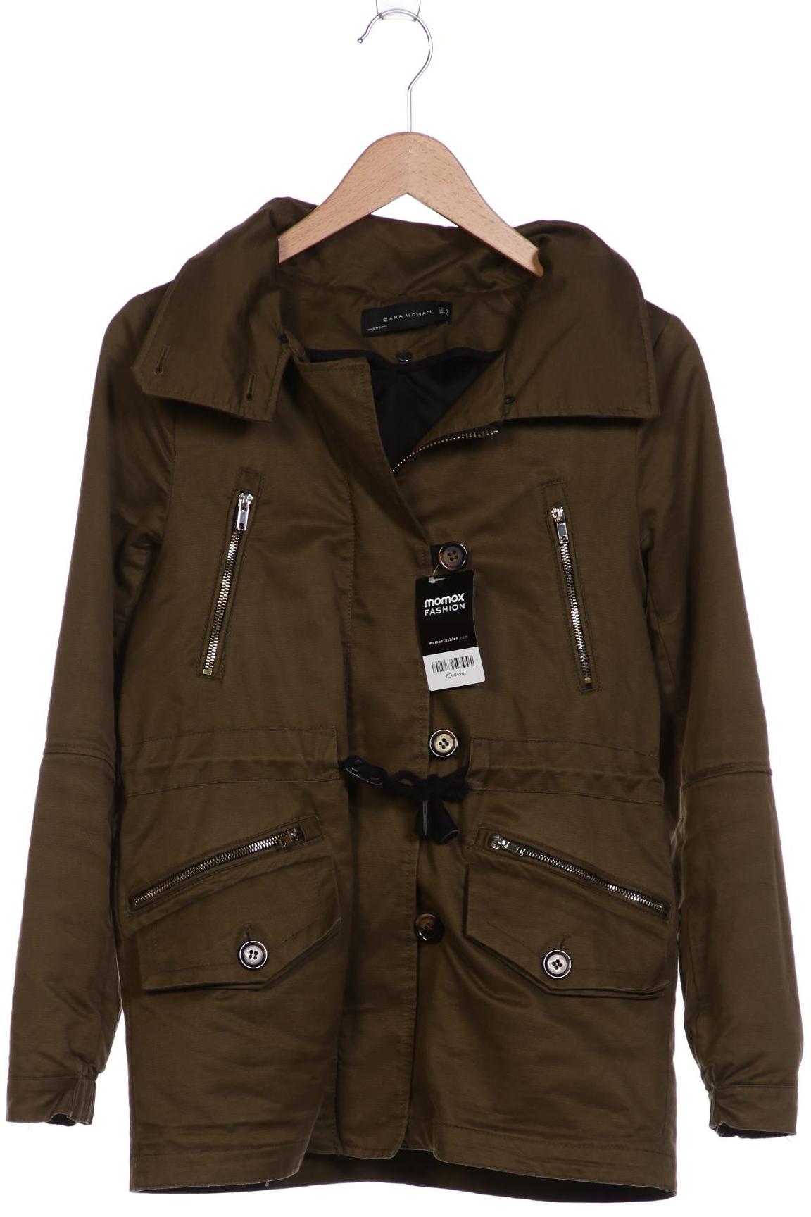

ZARA Damen Jacke, grün