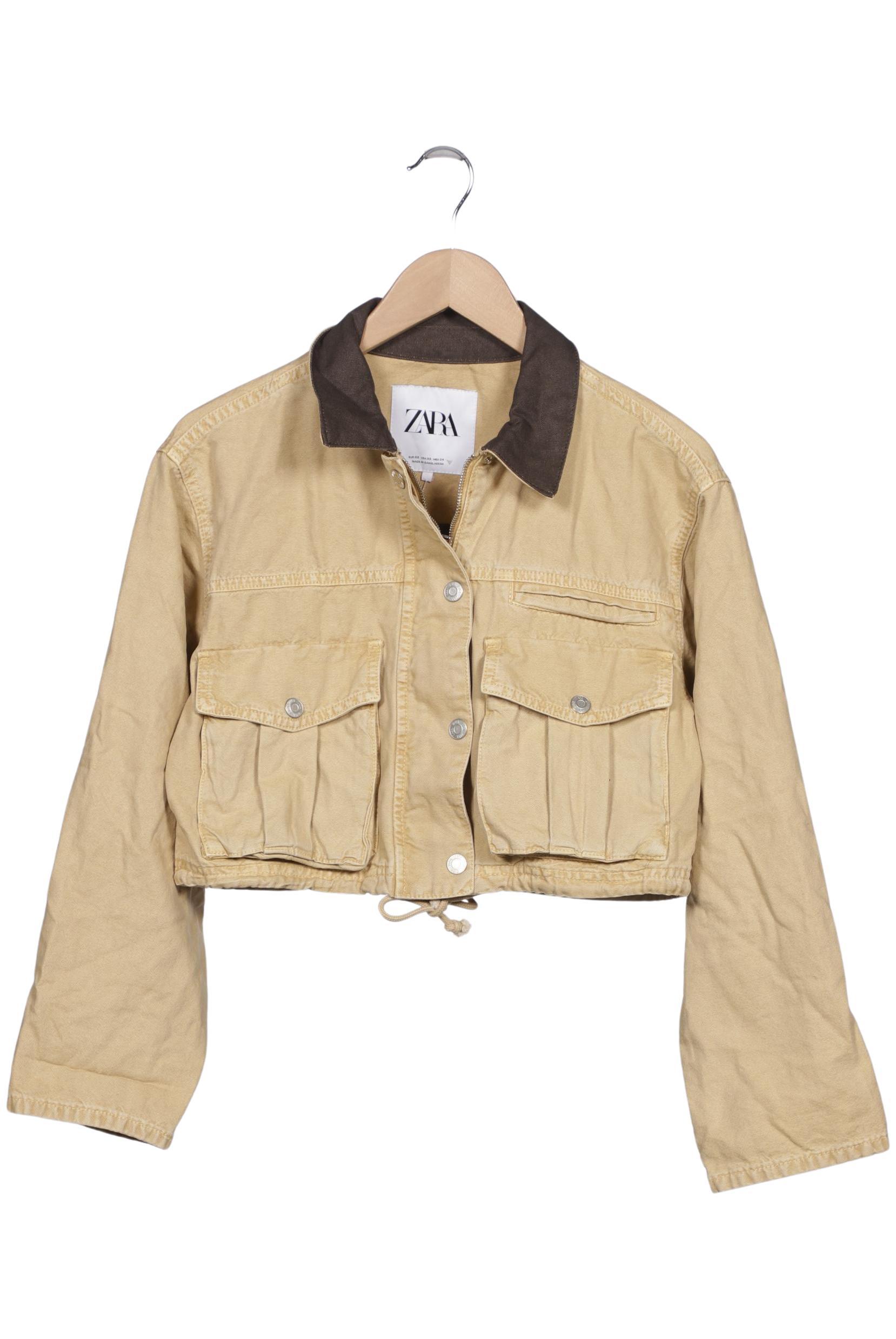 

Zara Damen Jacke, beige, Gr. 34