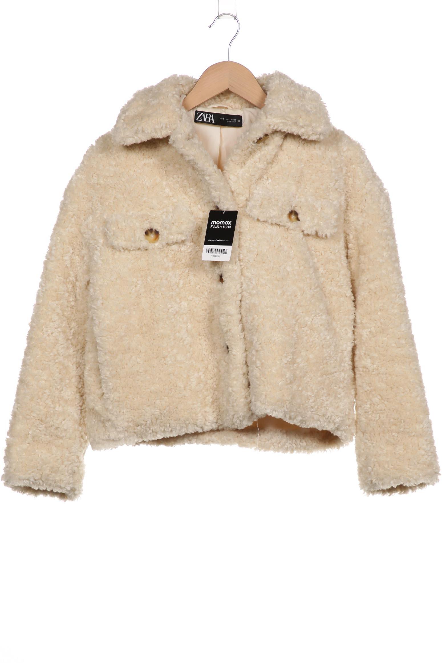 

ZARA Damen Jacke, cremeweiß