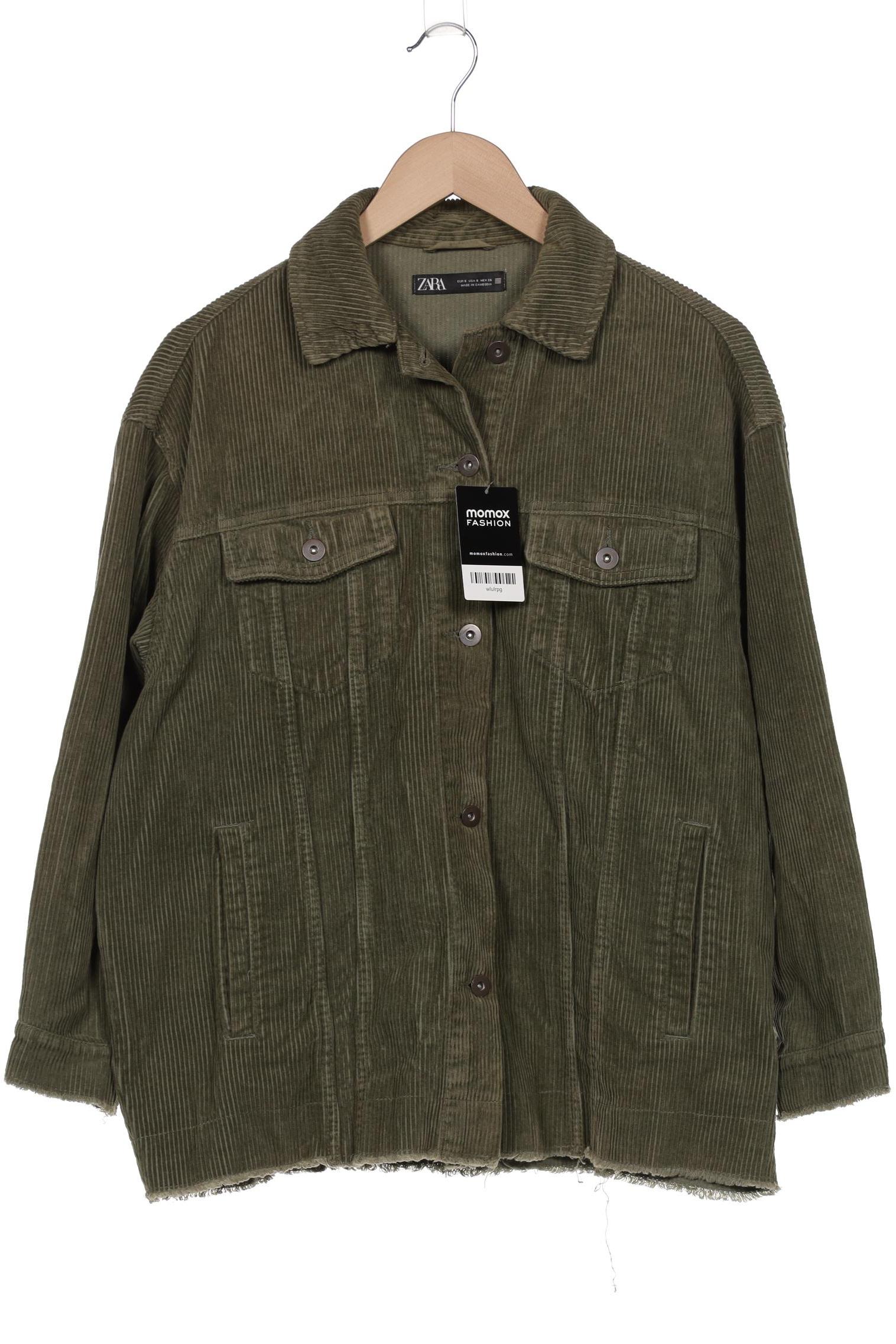 

ZARA Damen Jacke, grün