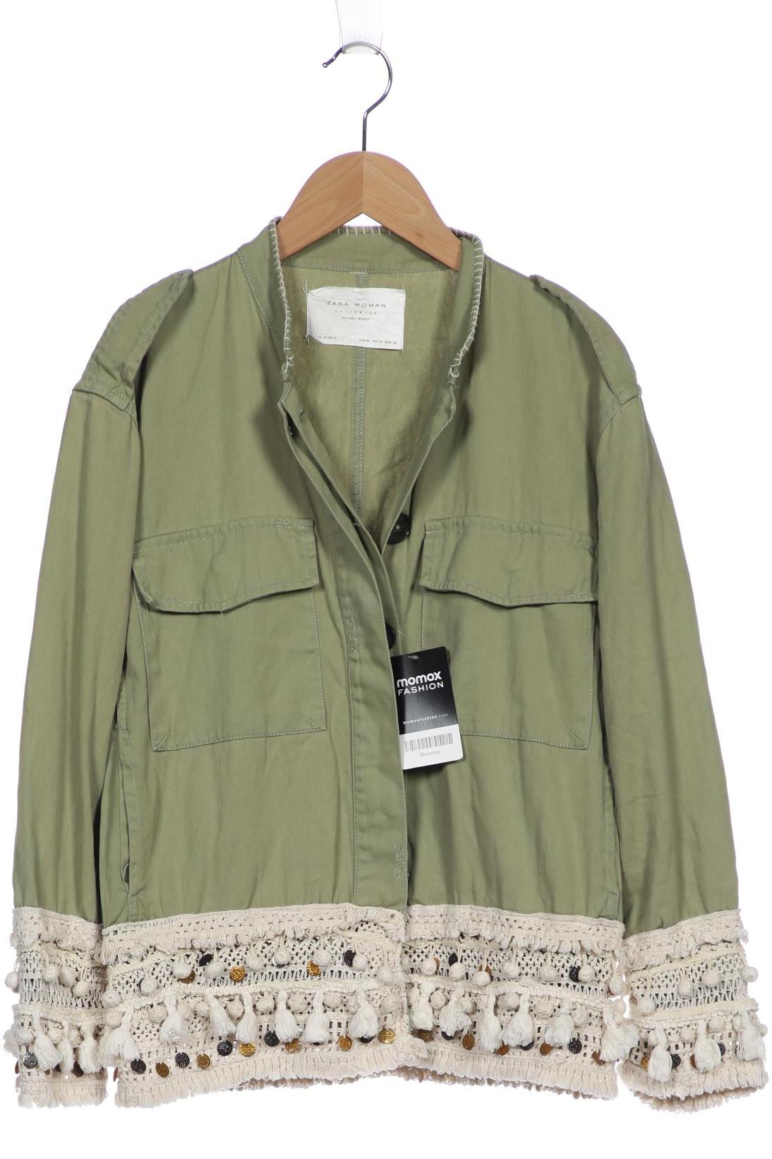 

ZARA Damen Jacke, grün