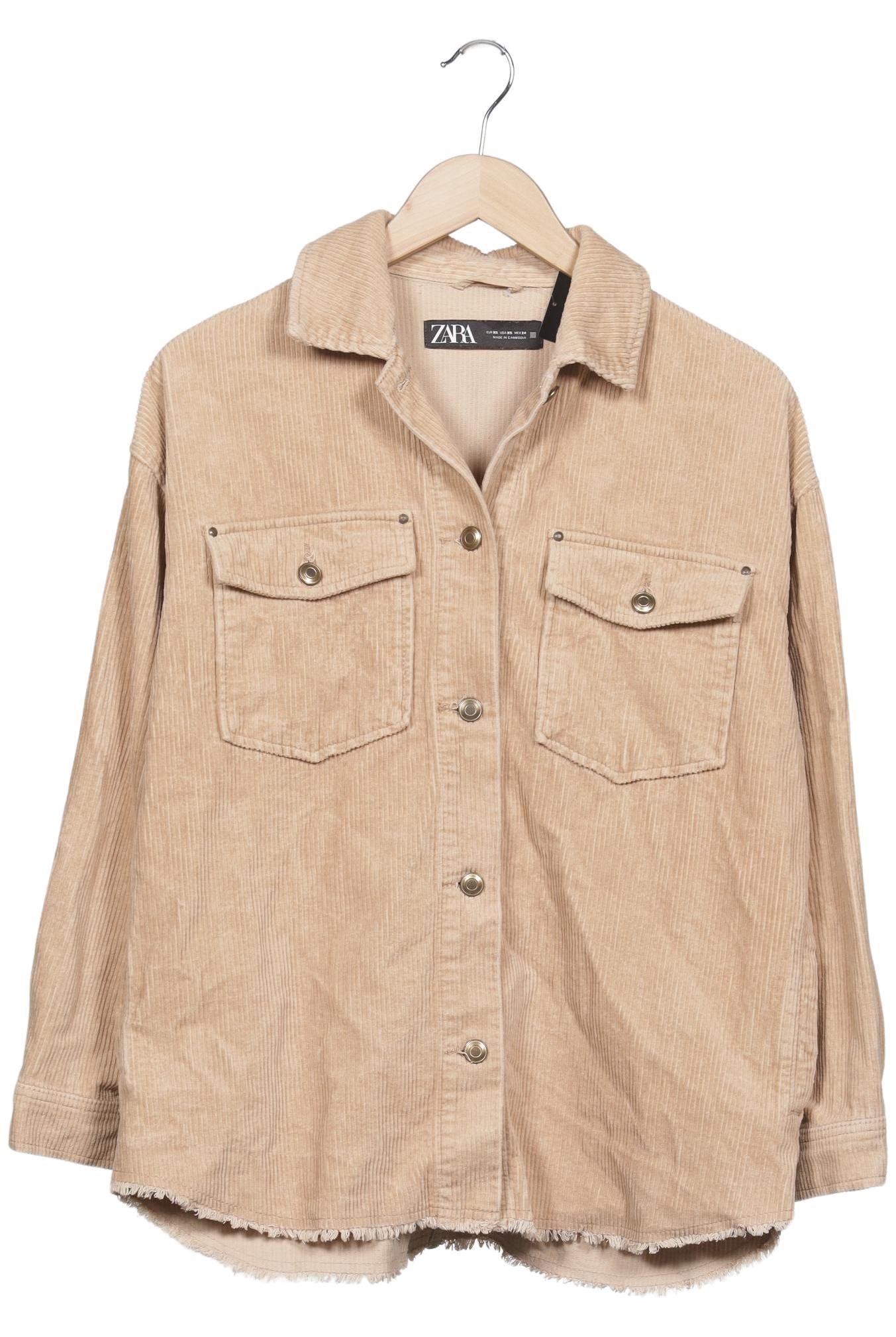 

Zara Damen Jacke, beige, Gr. 34