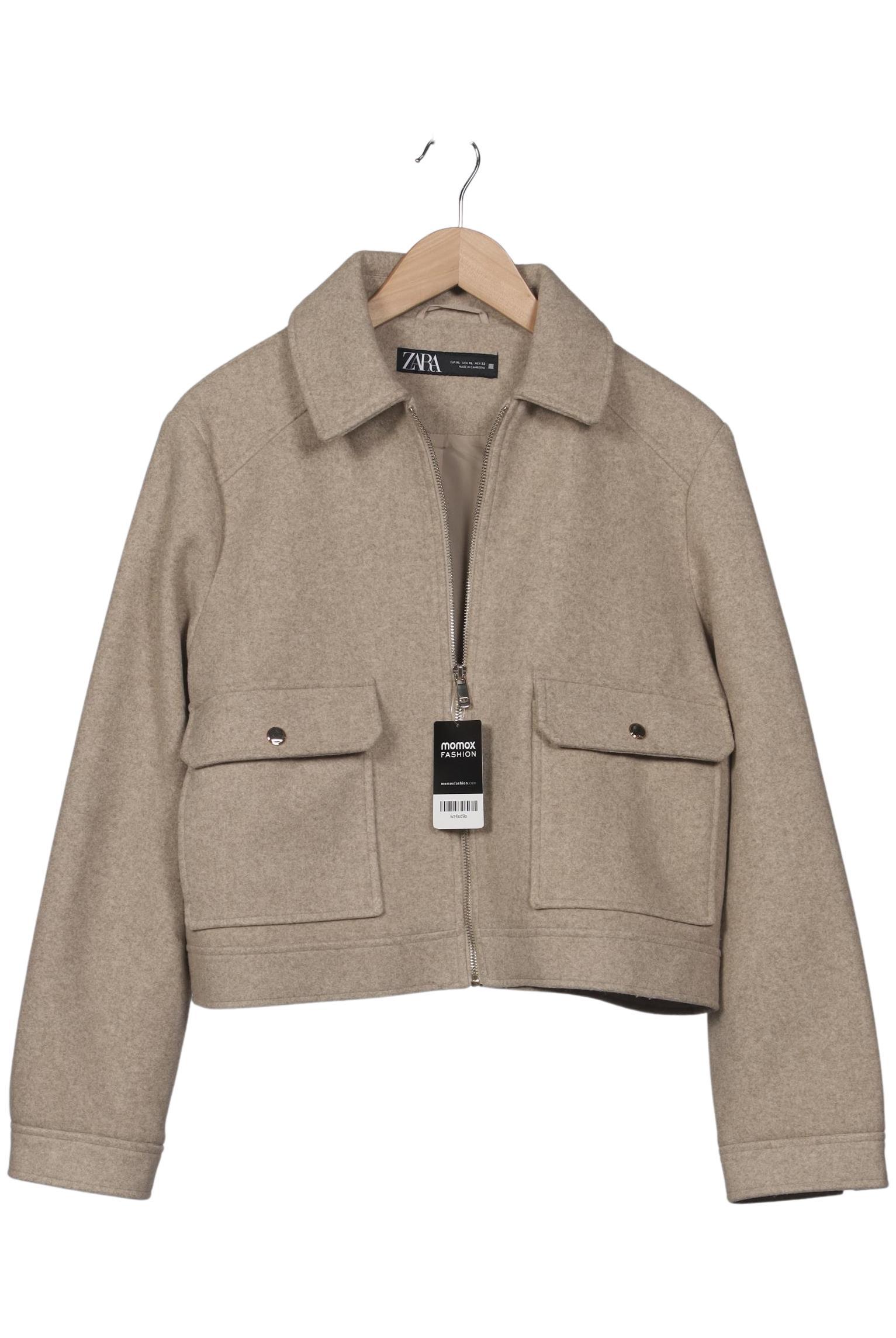 

Zara Damen Jacke, beige, Gr. 44