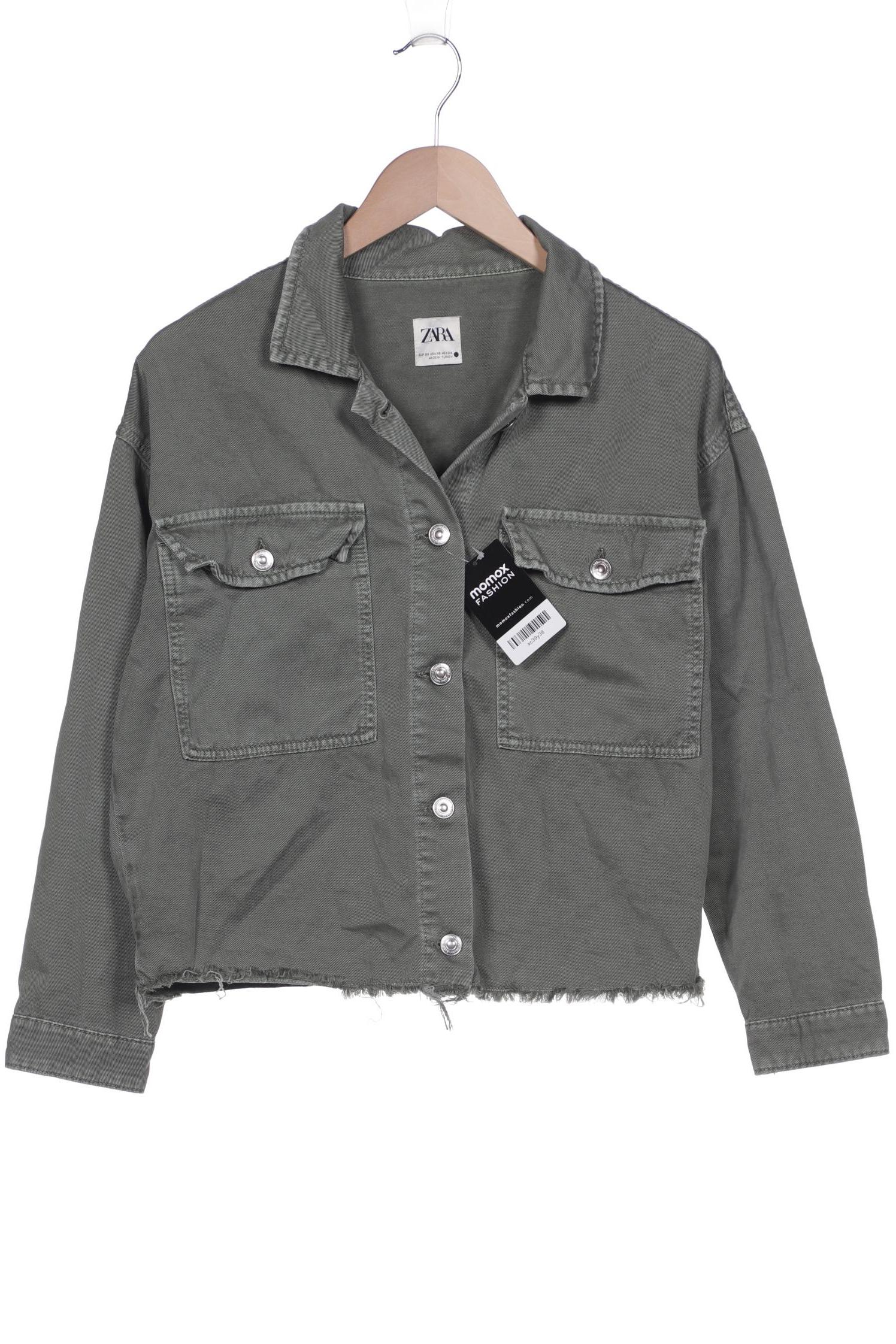 

ZARA Damen Jacke, grün