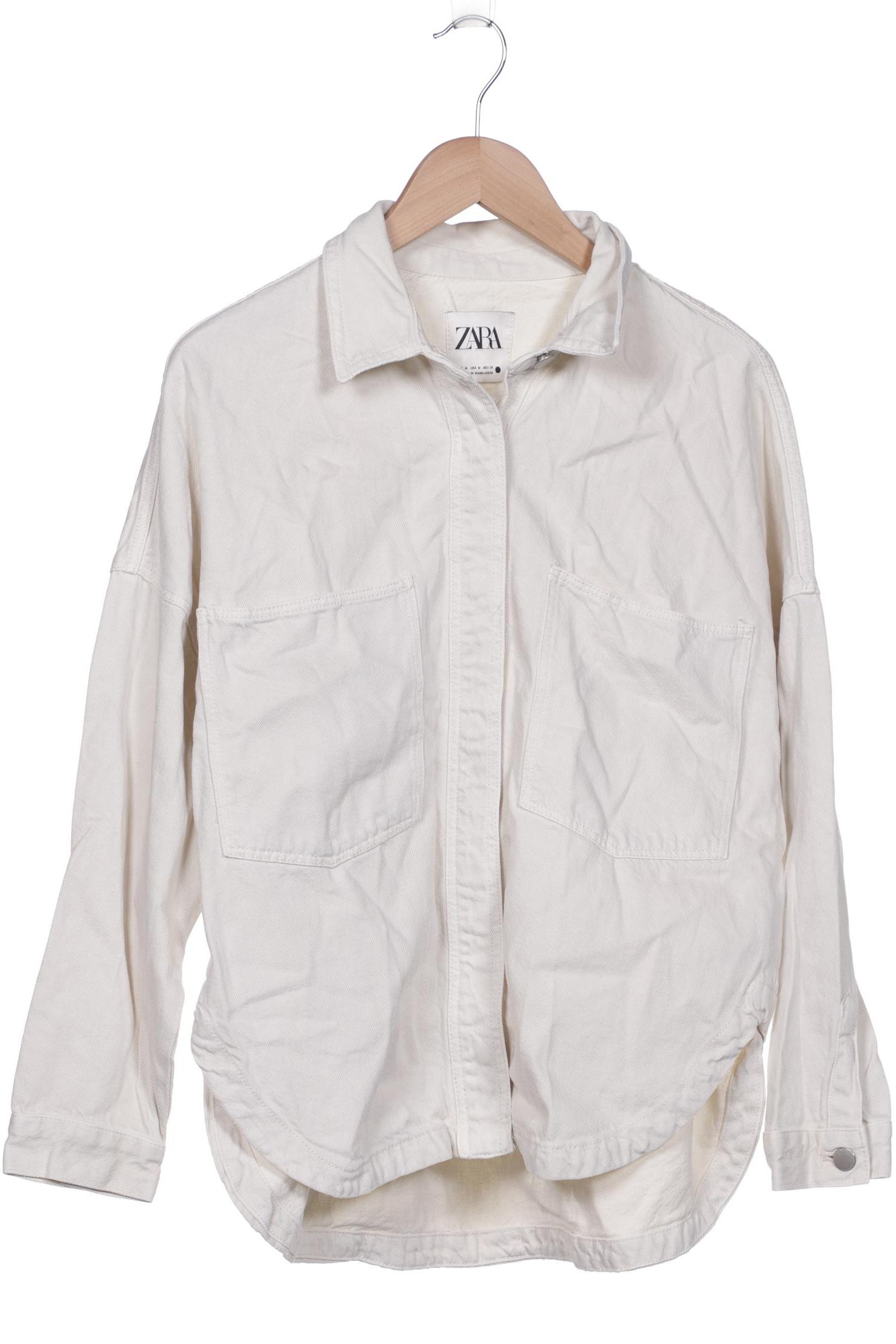 

ZARA Damen Jacke, cremeweiß