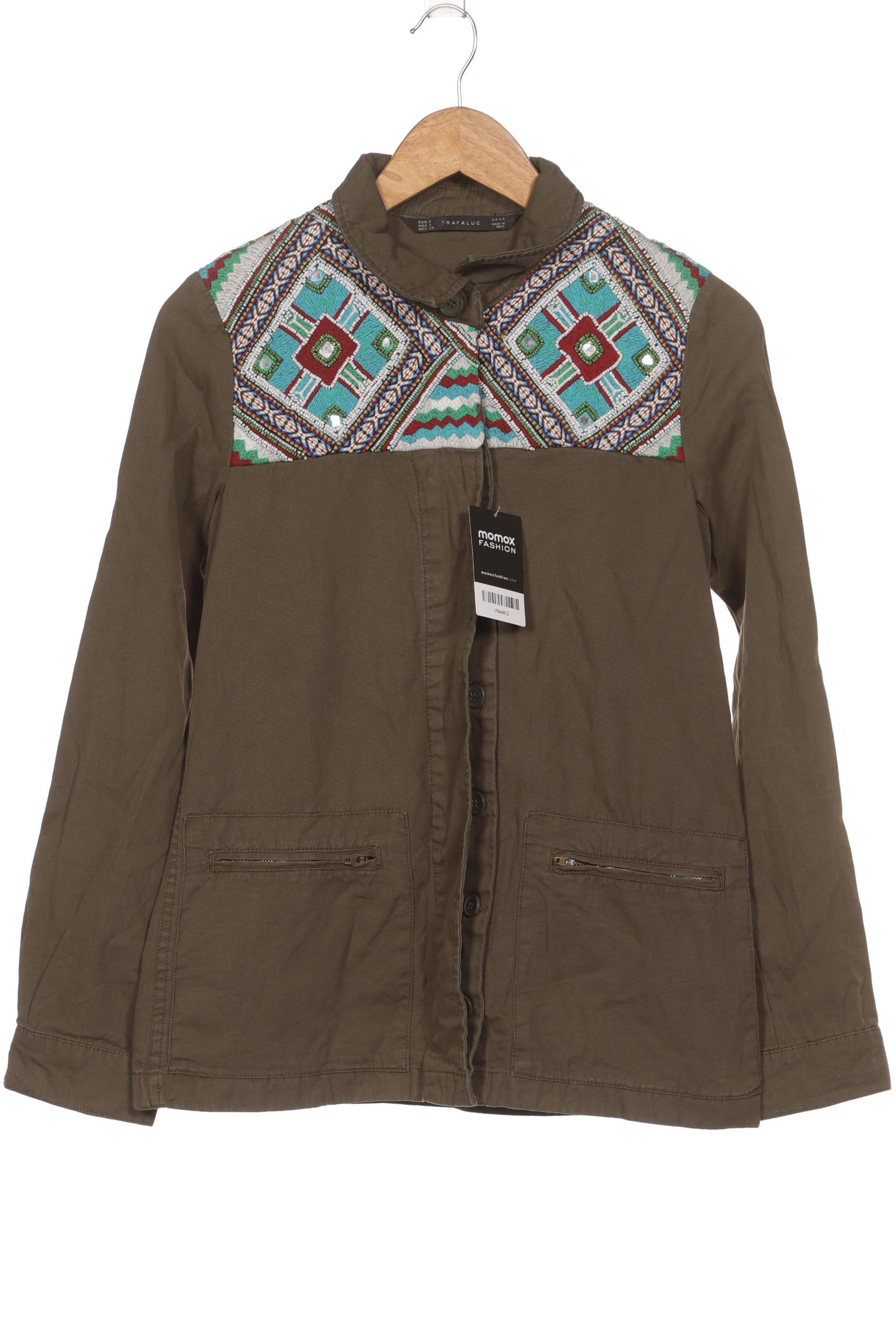 

ZARA Damen Jacke, grün