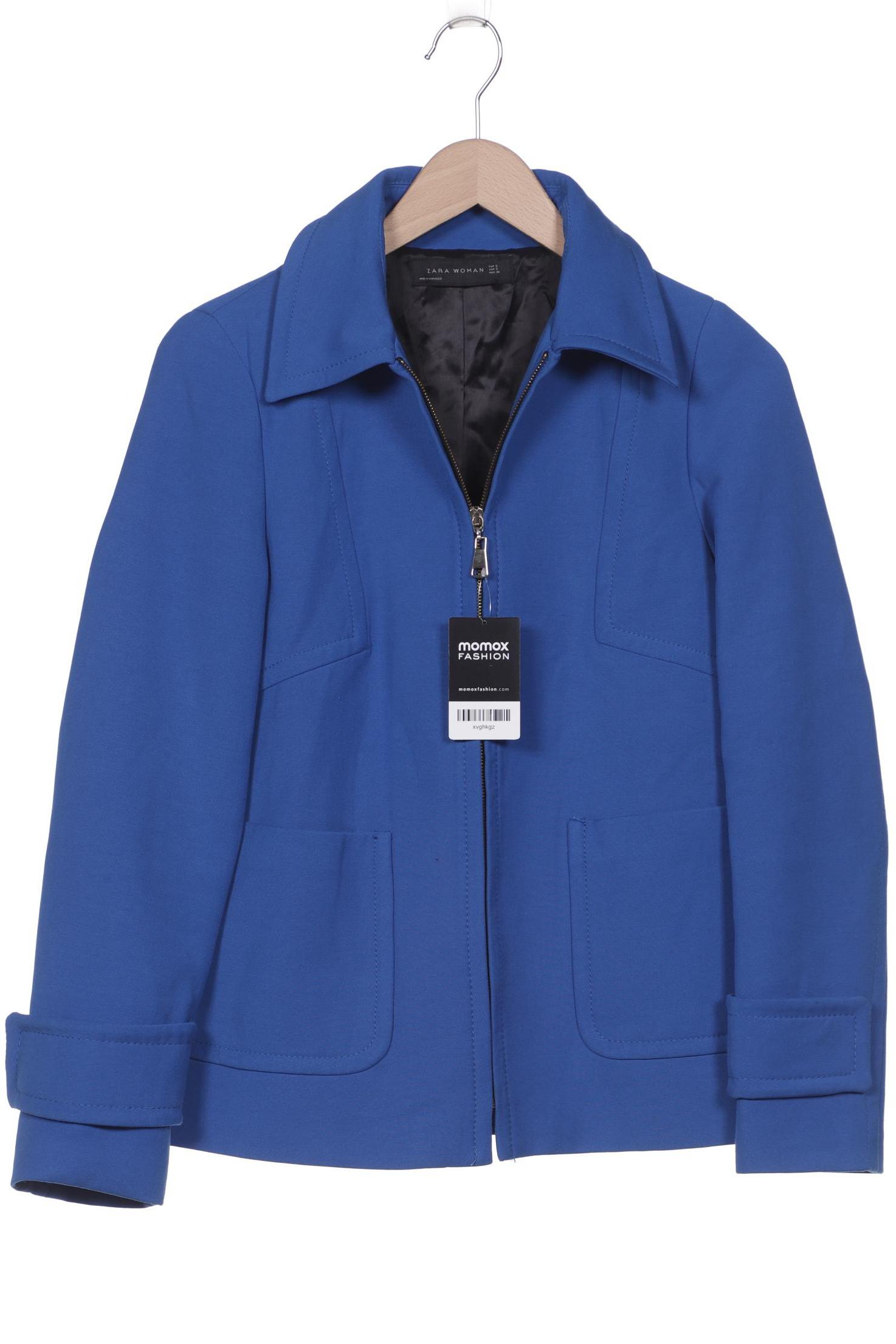 

ZARA Damen Jacke, marineblau