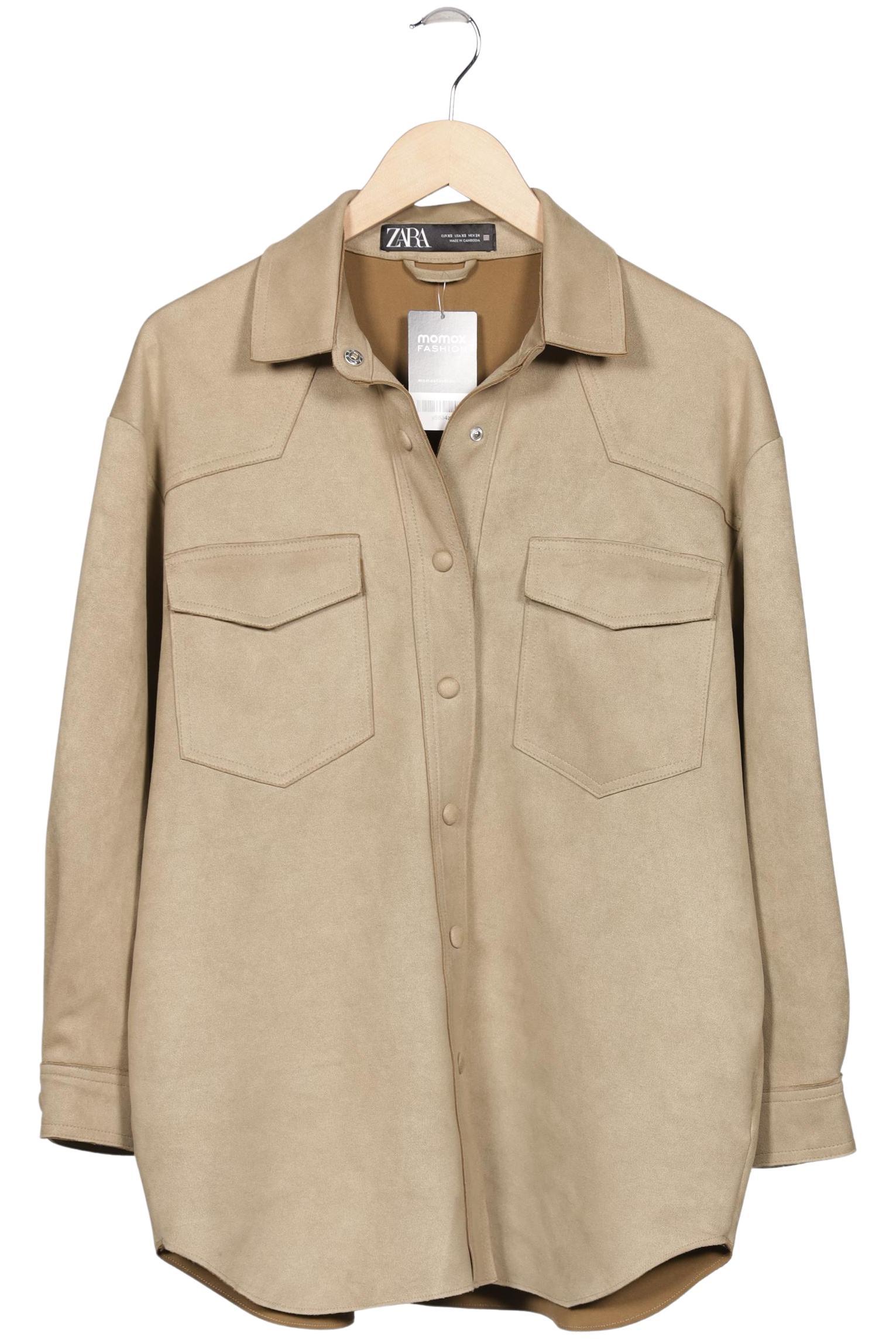 

Zara Damen Jacke, beige, Gr. 34