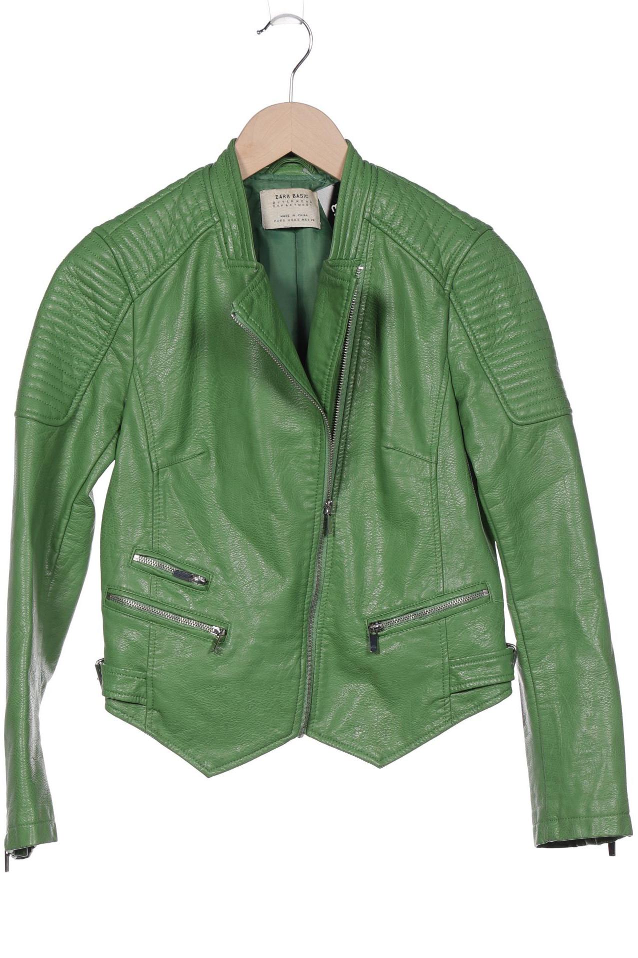 

ZARA Damen Jacke, grün
