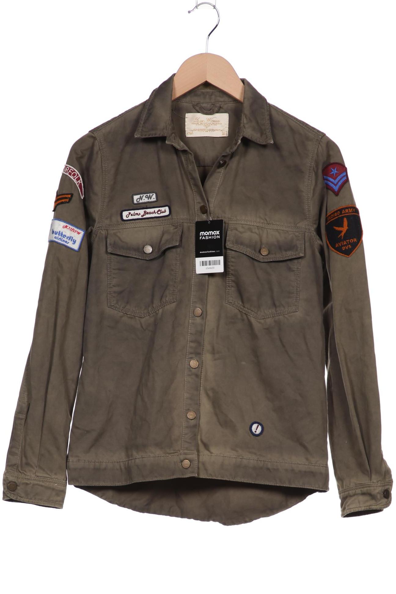 

ZARA Damen Jacke, grün