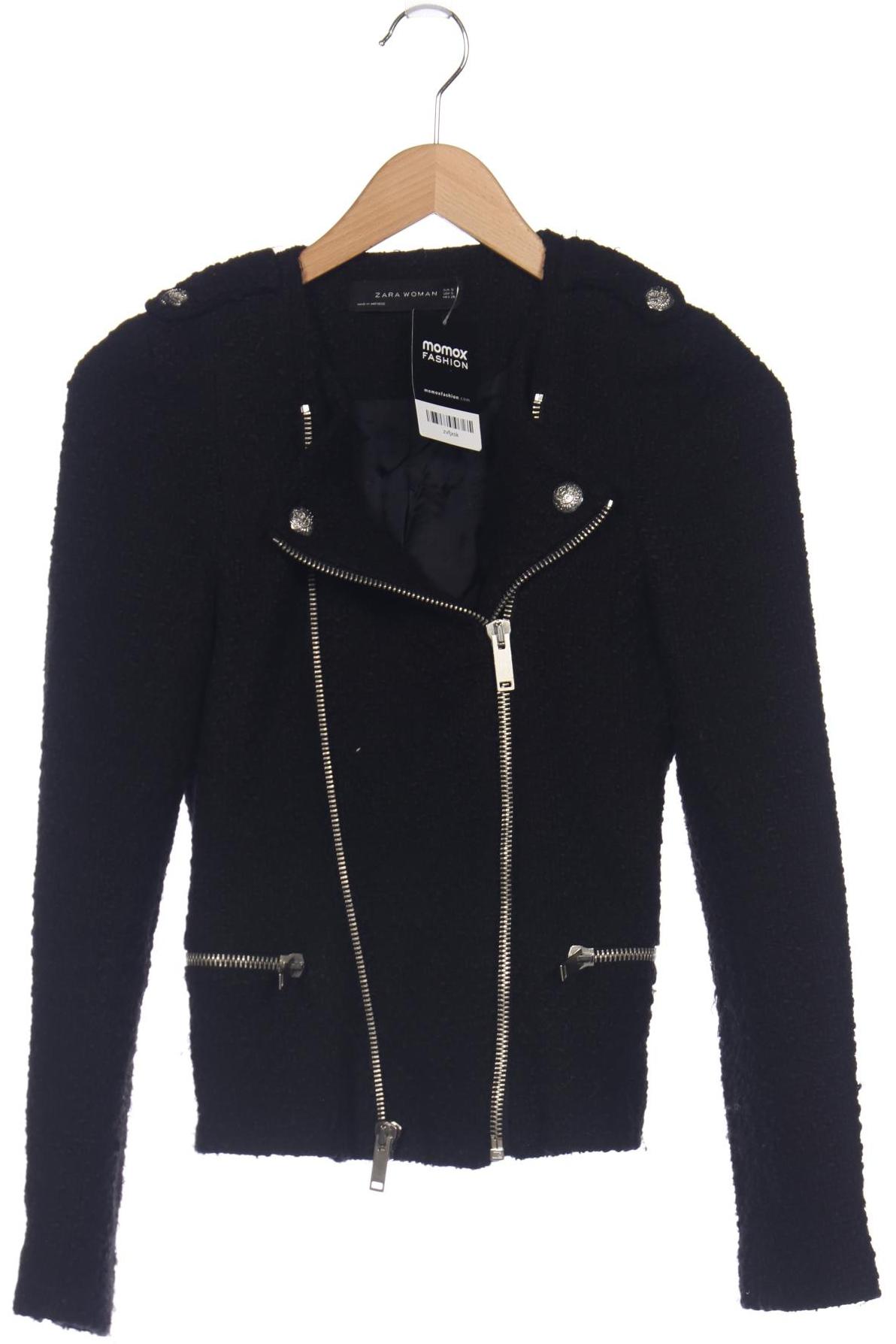 

ZARA Damen Jacke, schwarz